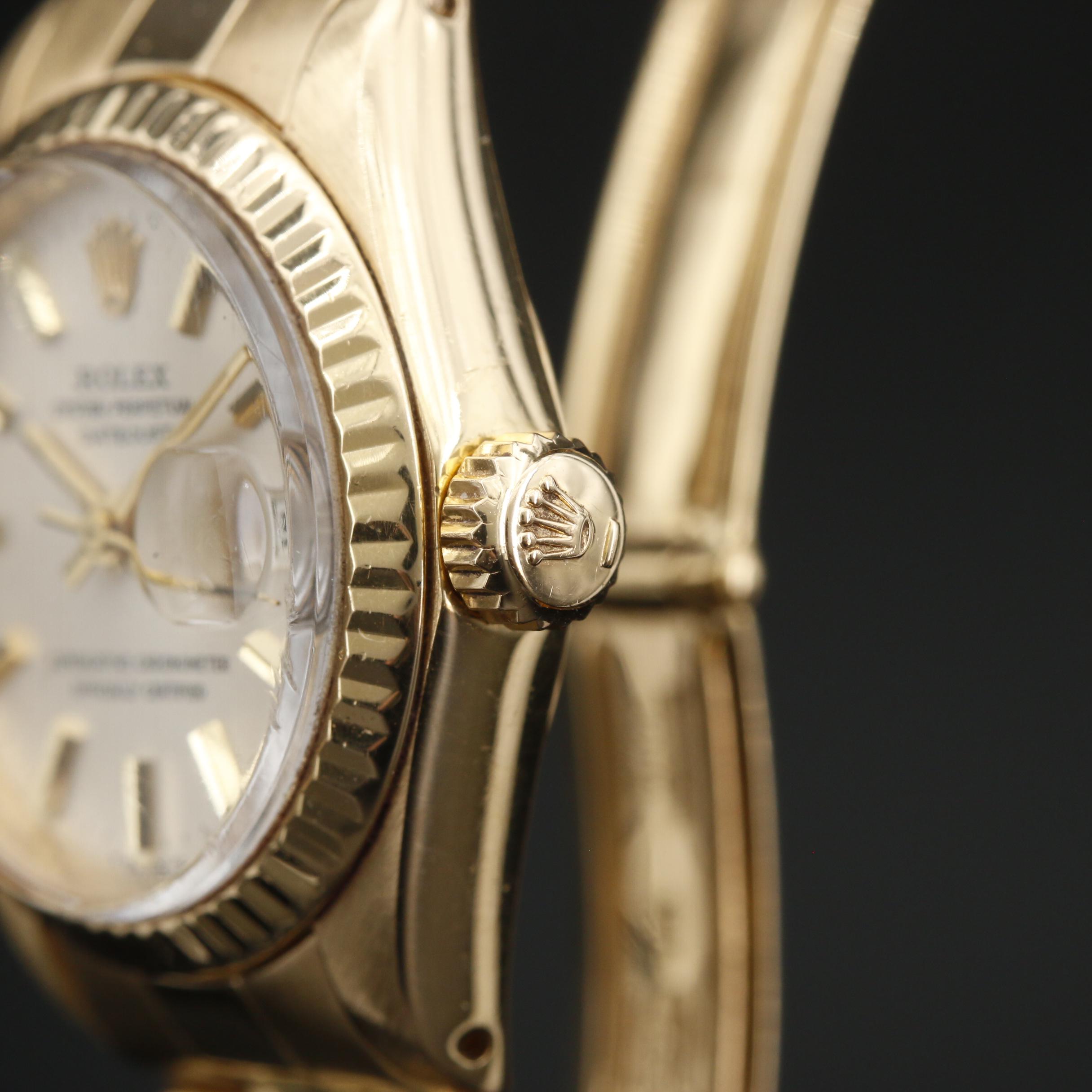 1981 Rolex Datejust 18K Gold Automatic Watch