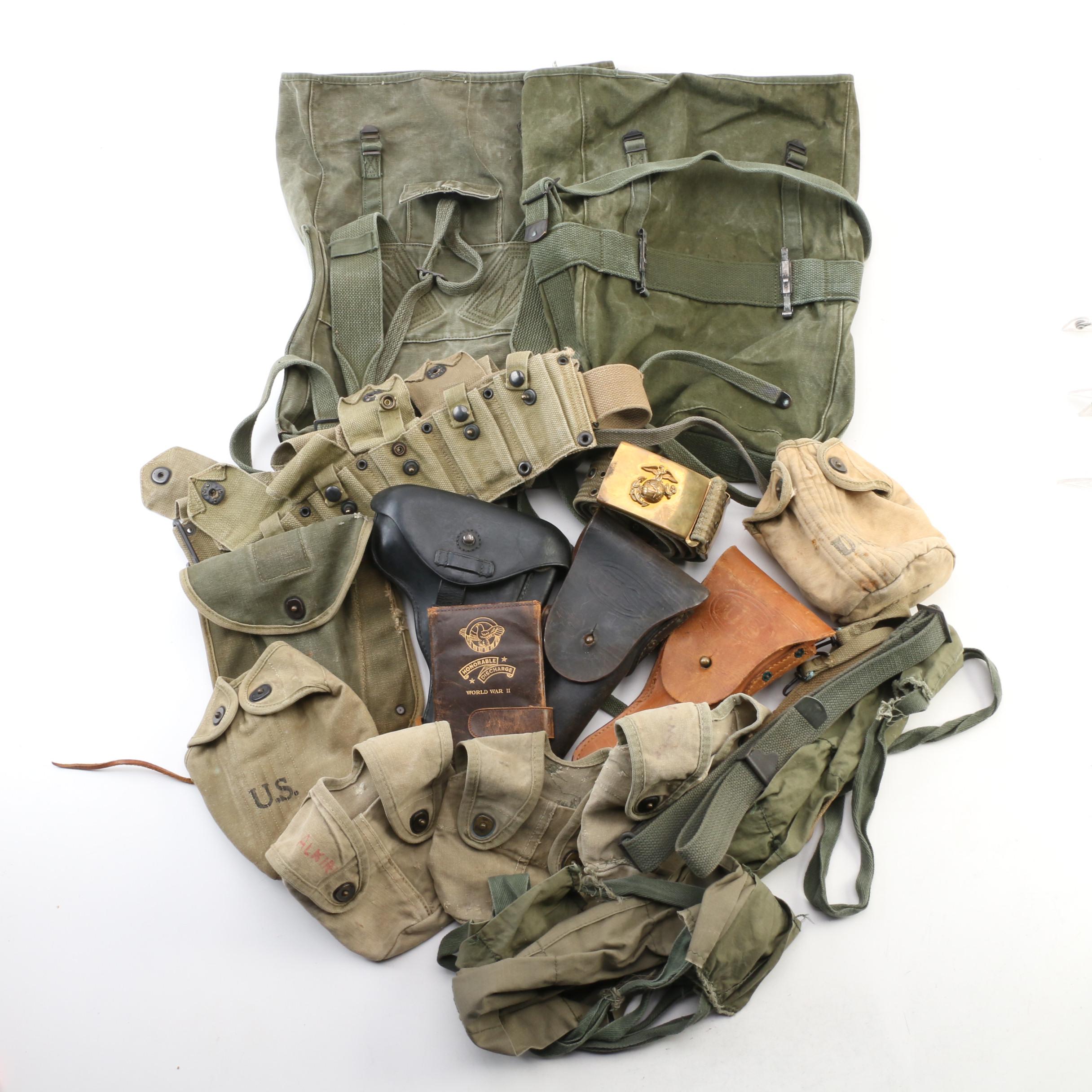 World War II United States Combat Gear, circa 1940s