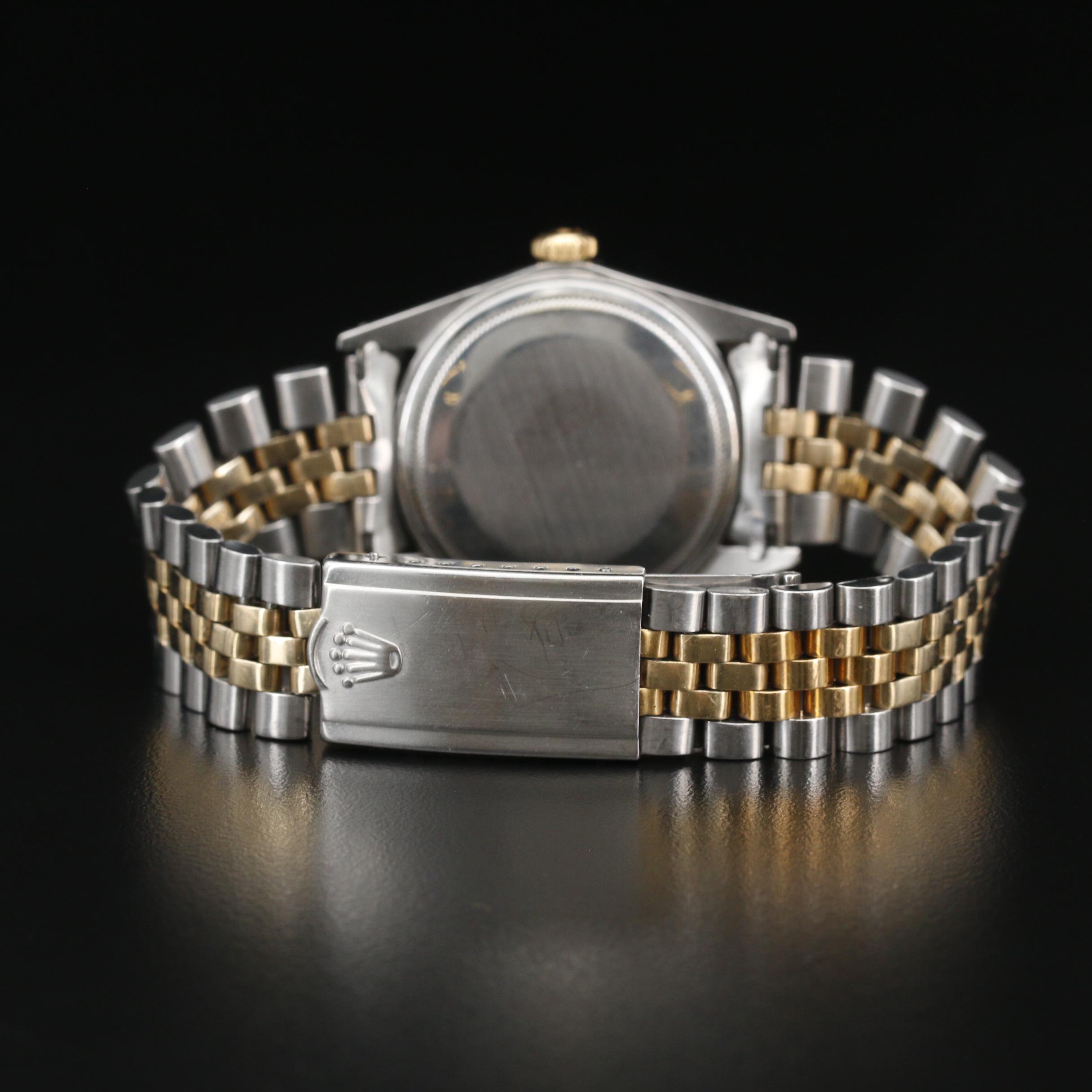 1965 Rolex "Datejust" 14K and Stainless Steel Automatic Watch