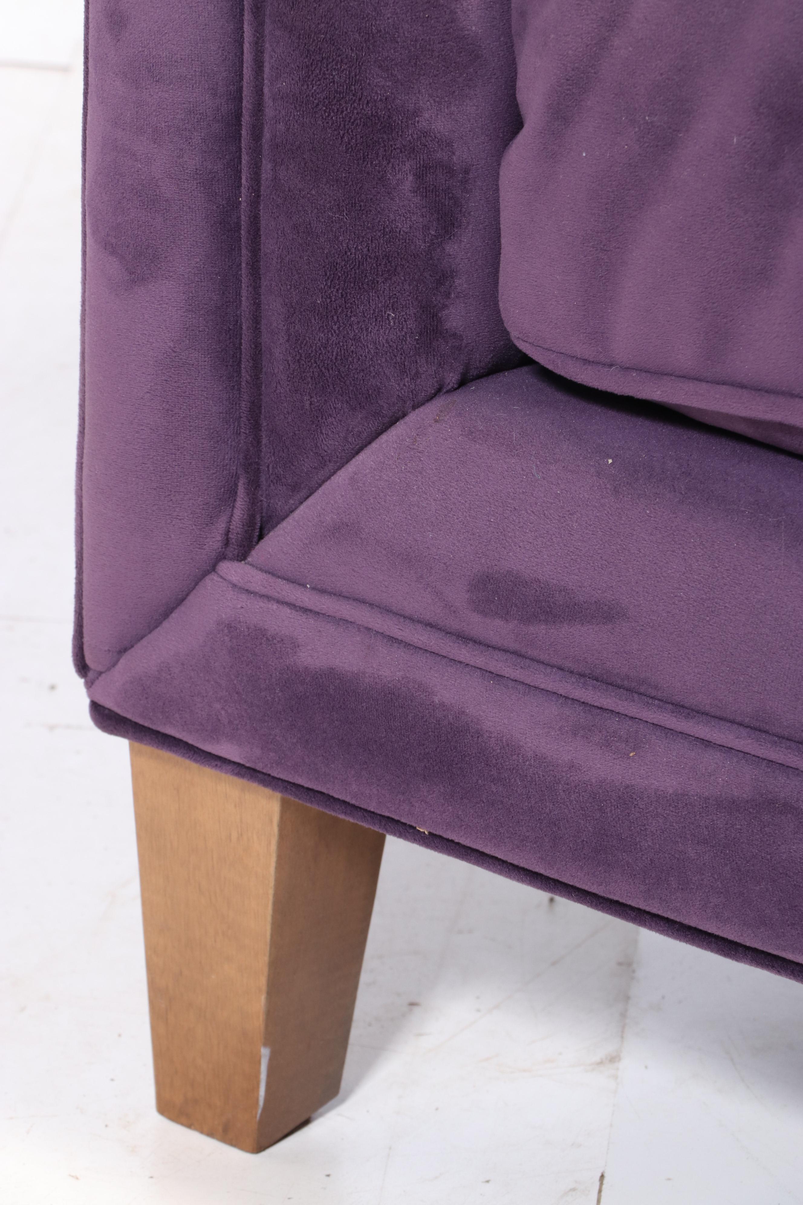 Jonathan Louis "Vonna" Sofa in Bella Aubergine