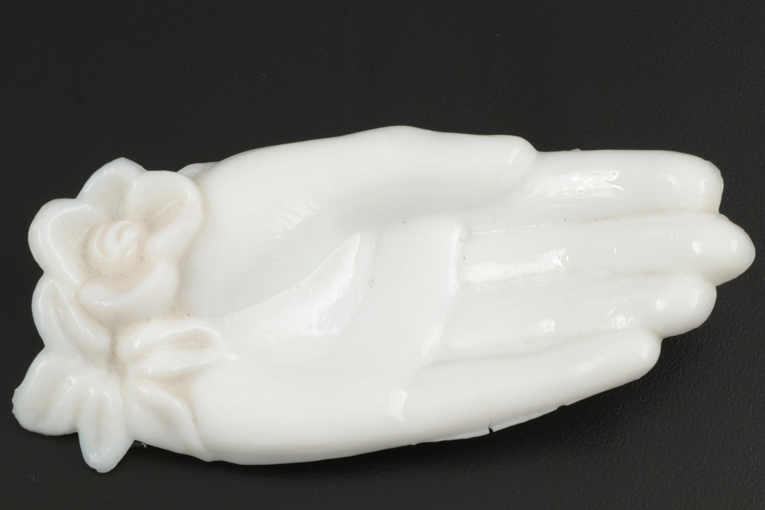 Westmoreland "Victoria Hands" and Other Milk Glass Table Accessories