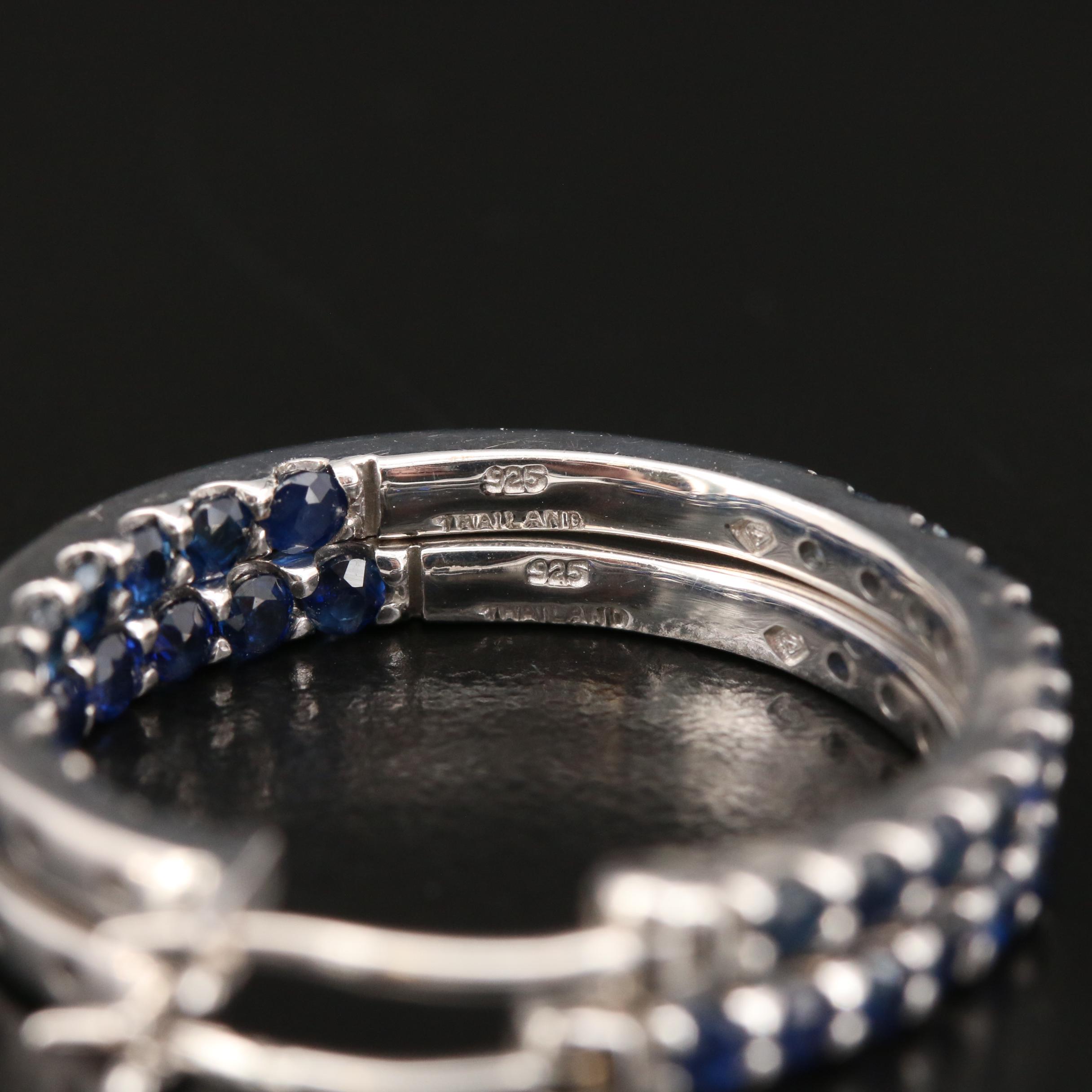 Sterling Silver Inside-Out Hoop Earrings