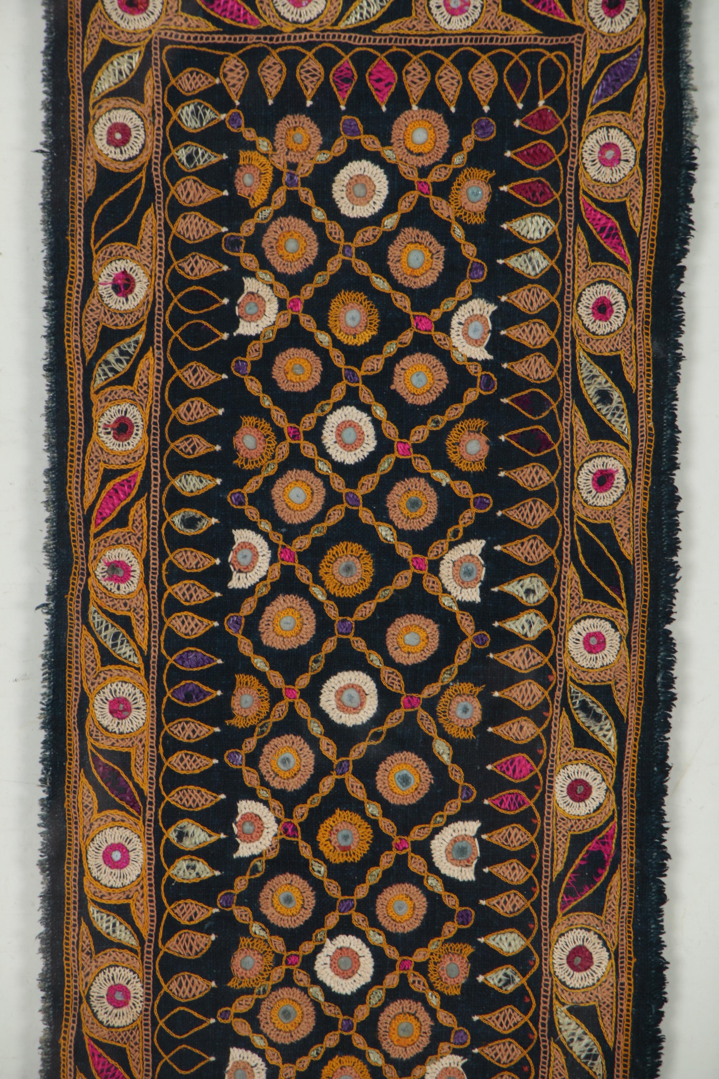 Indian Shisha Embroidered Panel