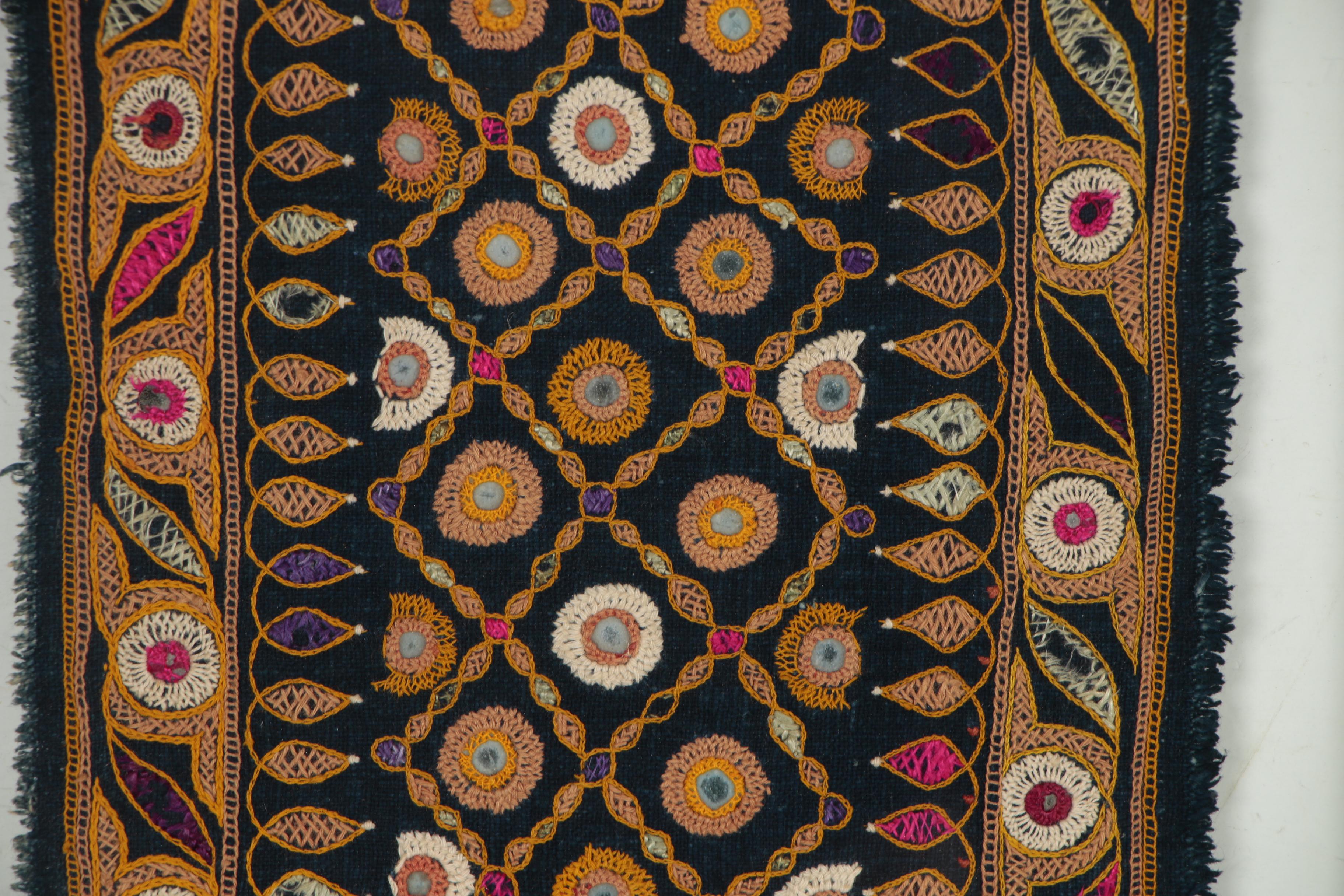 Indian Shisha Embroidered Panel