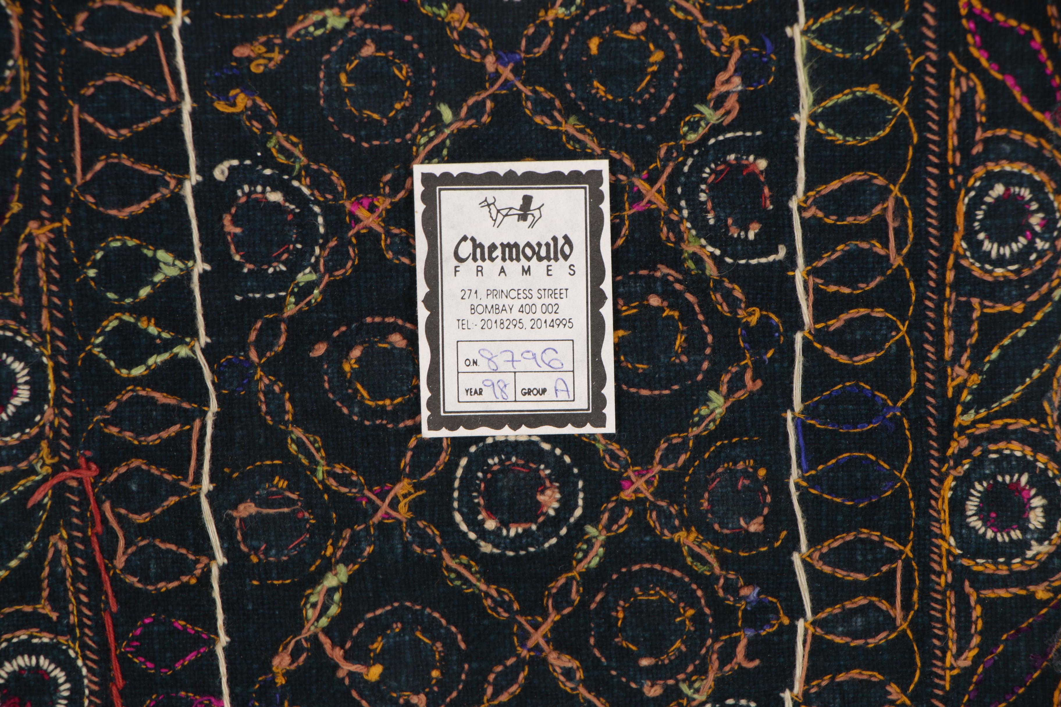 Indian Shisha Embroidered Panel