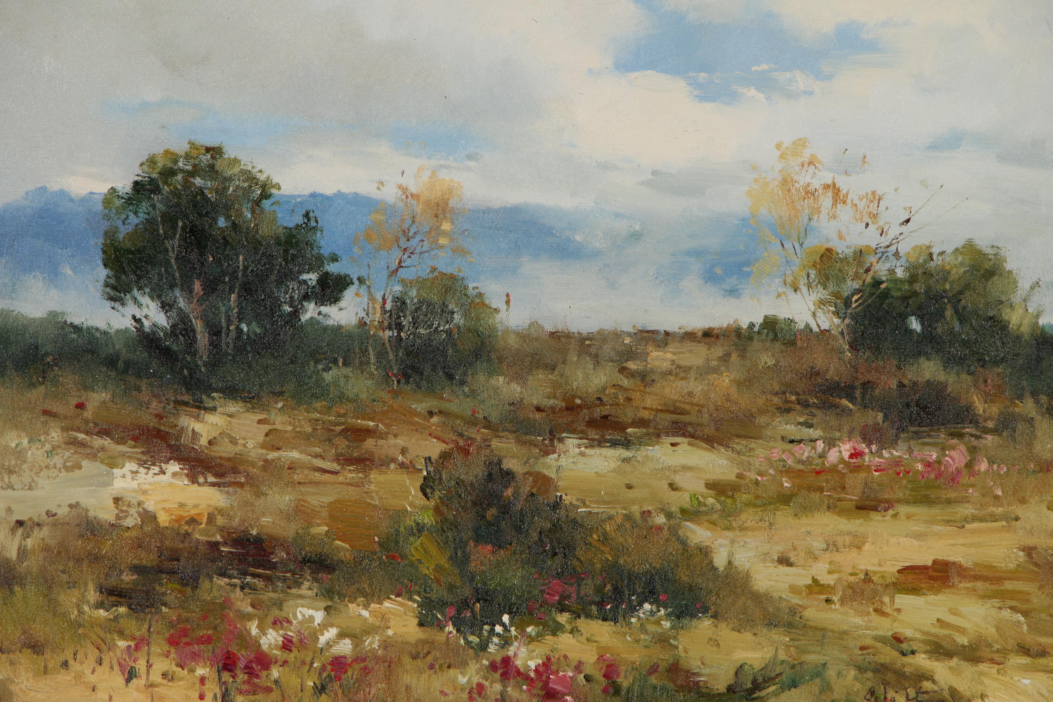 Zhao Huxie "Clifton" Landscape Oil Painting, 21st Century