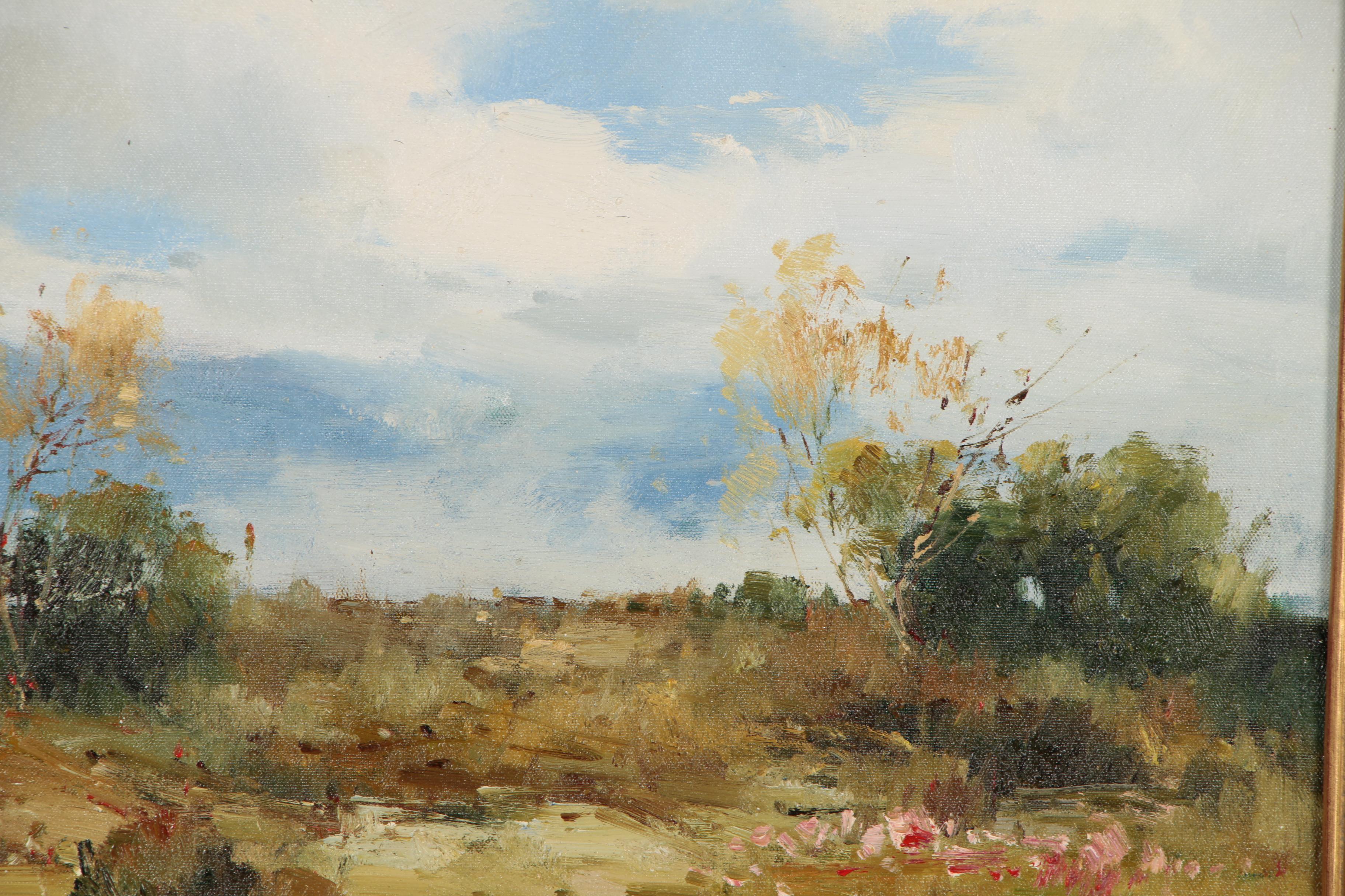 Zhao Huxie "Clifton" Landscape Oil Painting, 21st Century