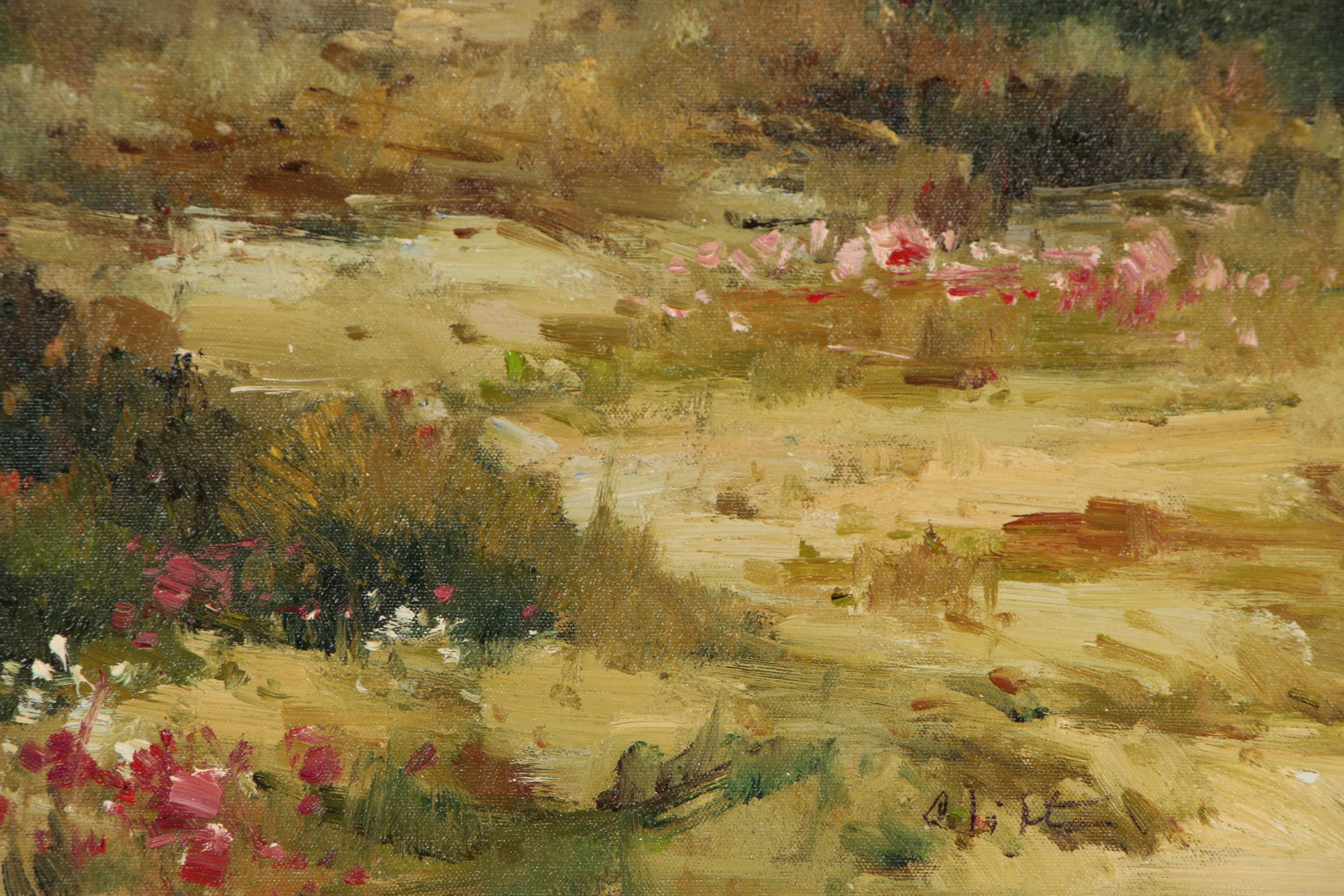 Zhao Huxie "Clifton" Landscape Oil Painting, 21st Century