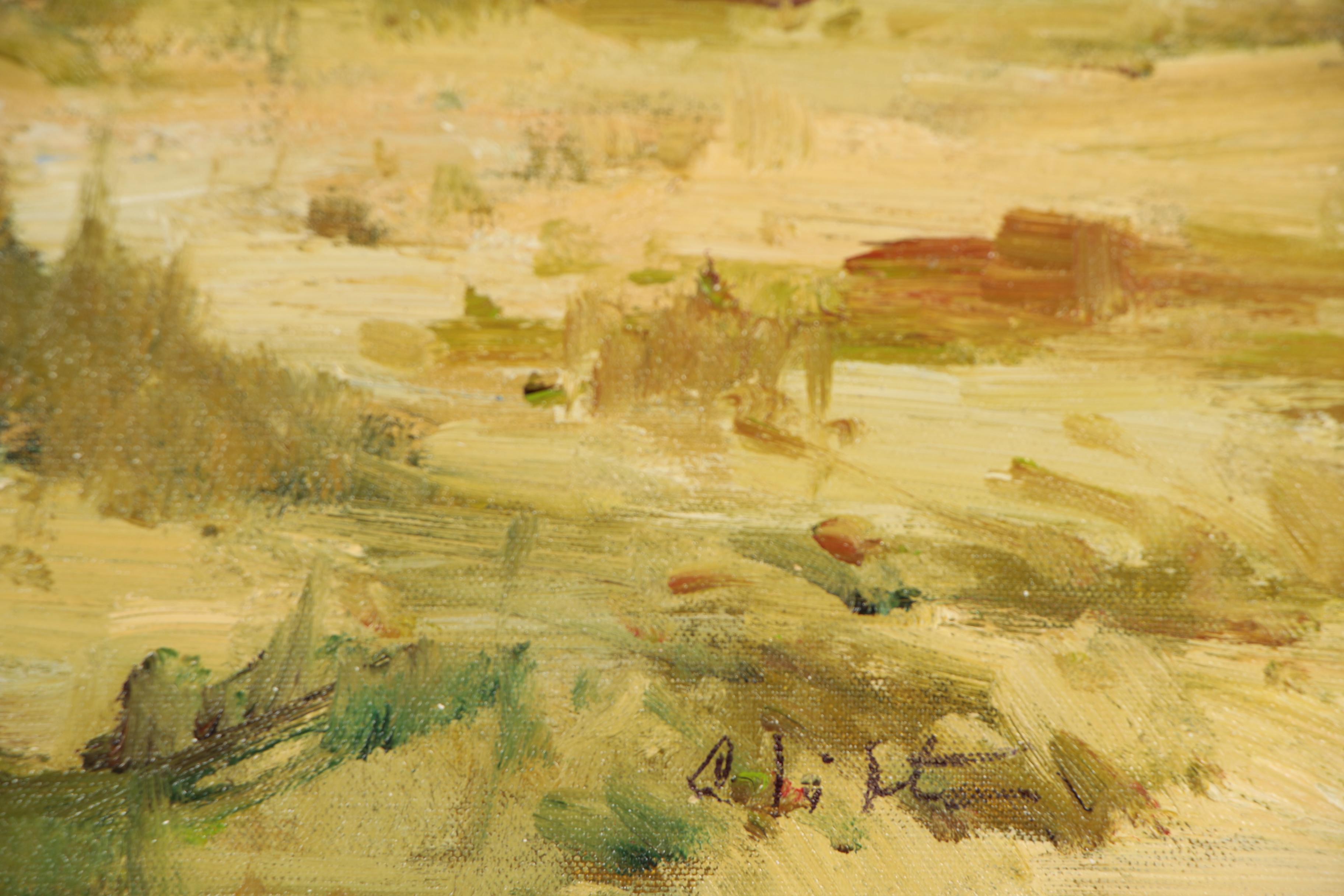 Zhao Huxie "Clifton" Landscape Oil Painting, 21st Century