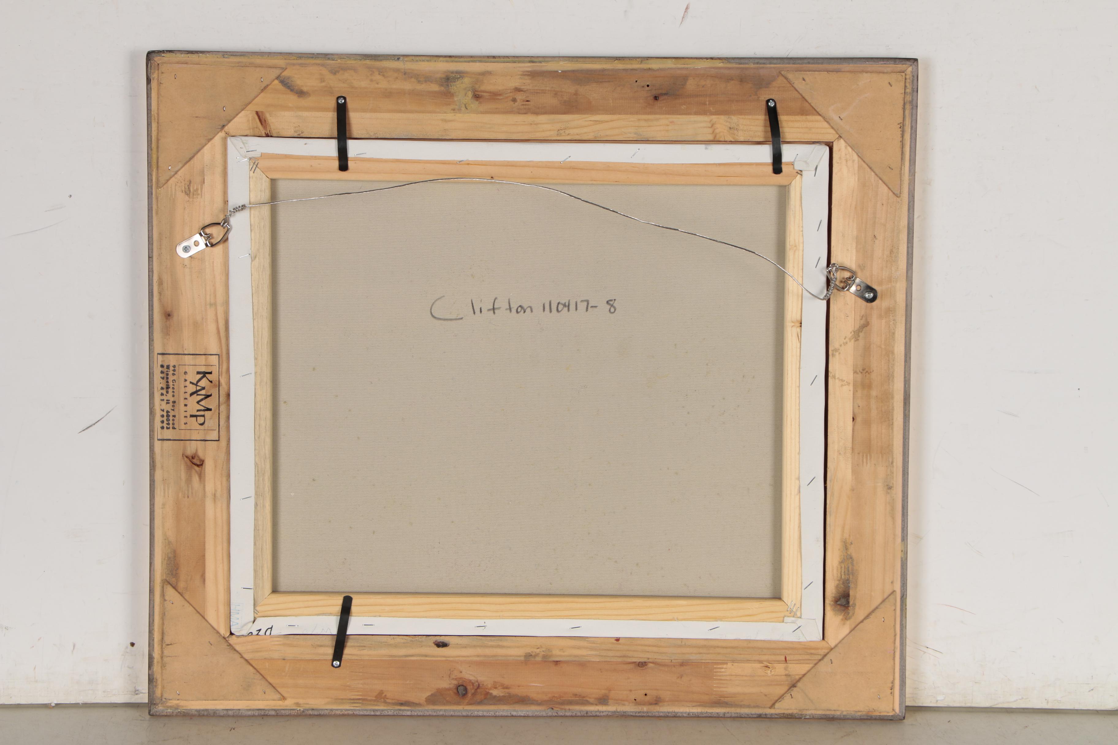 Zhao Huxie "Clifton" Landscape Oil Painting, 21st Century