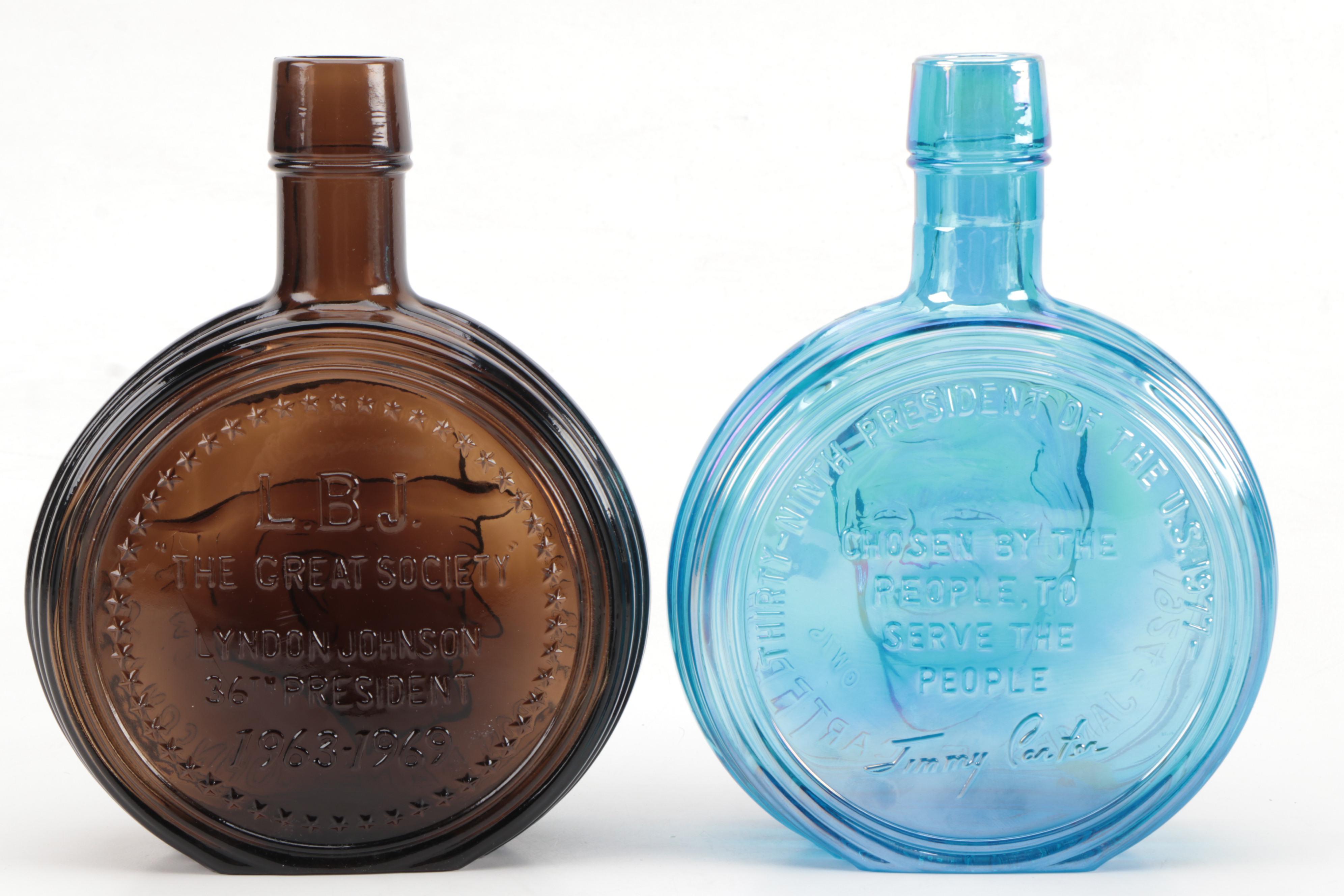 Wheaton Glass Co. Commemorative Presidential Bottles, 1970s