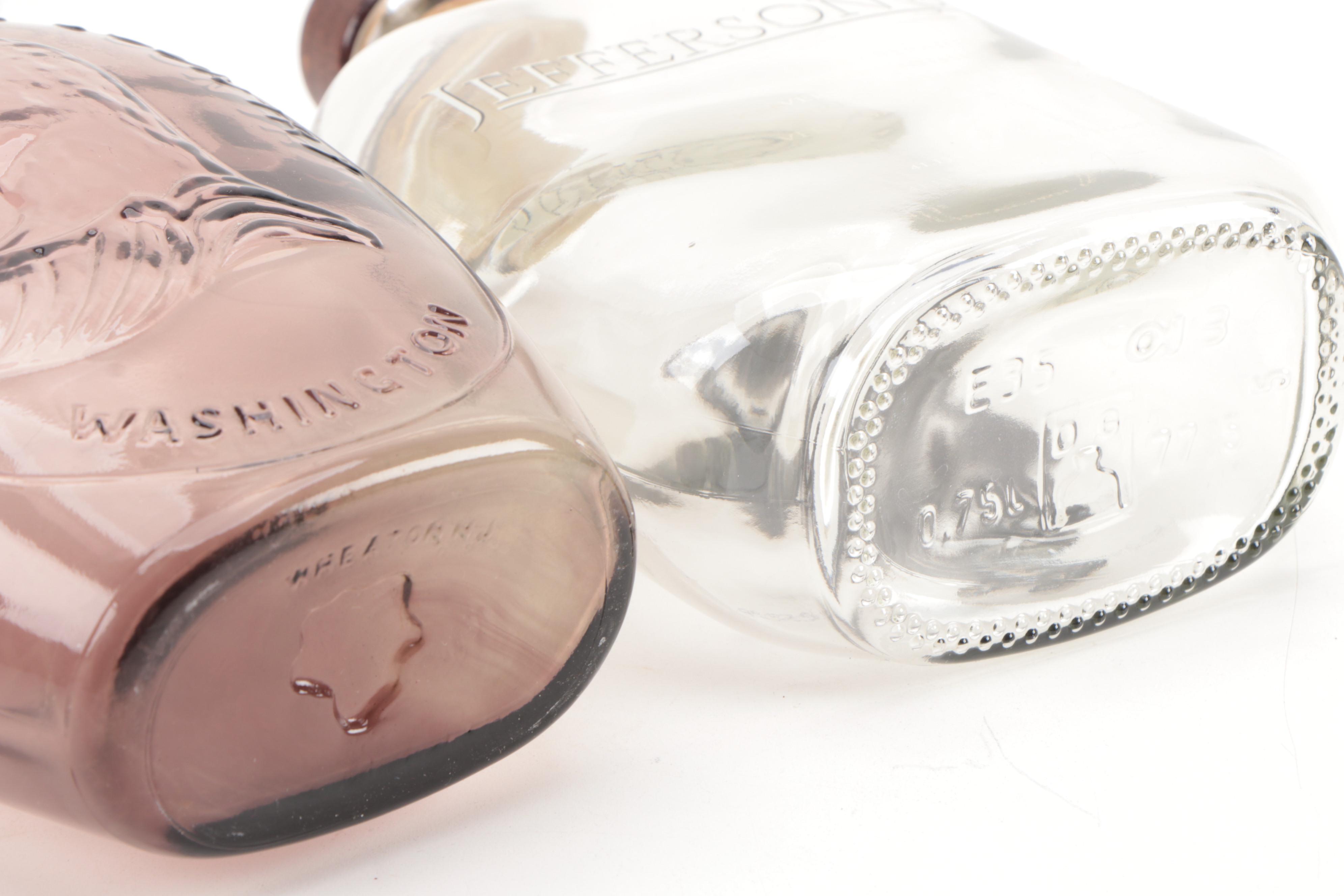 Wheaton Glass Co. Commemorative Presidential Bottles, 1970s