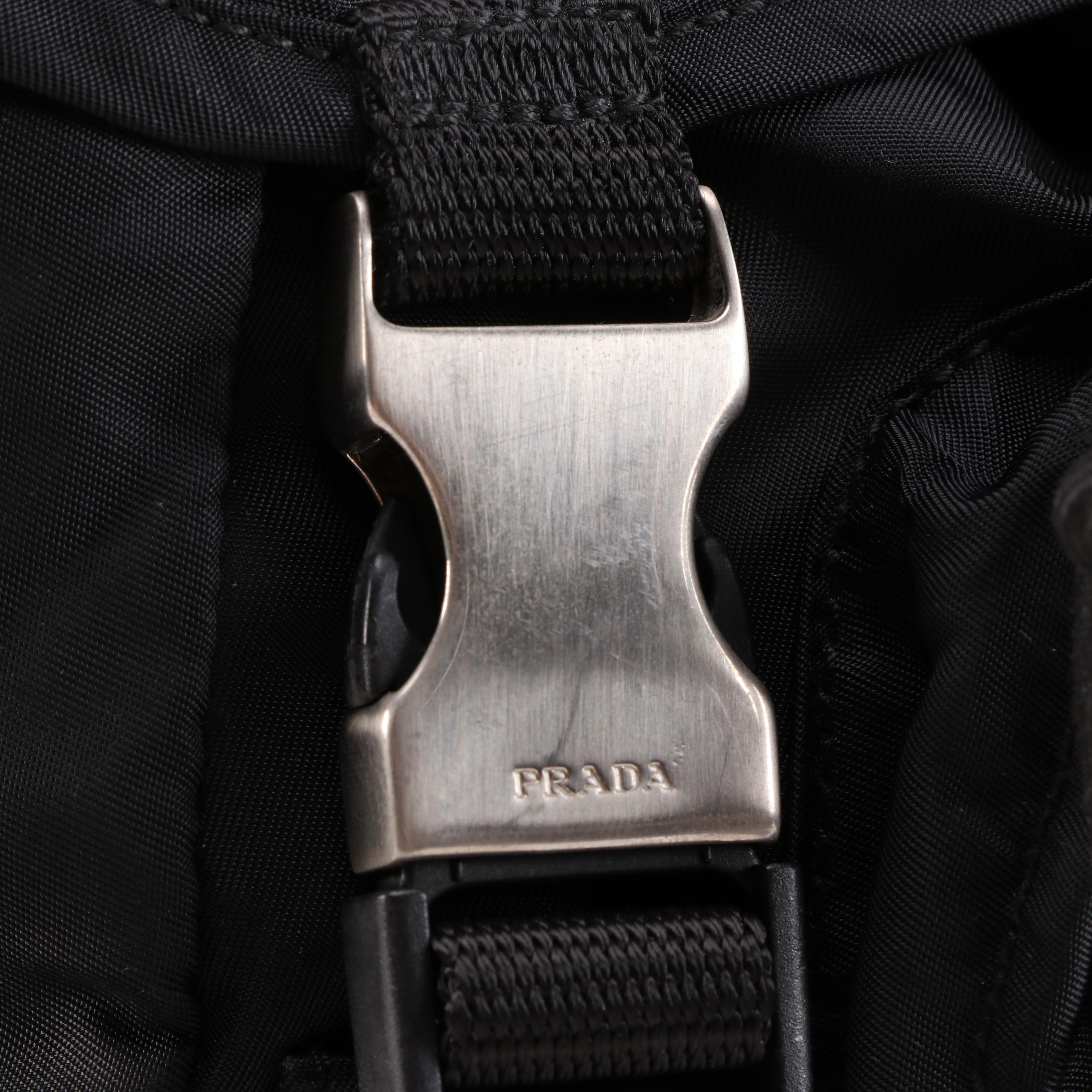 Prada Black Nylon Backpack Purse