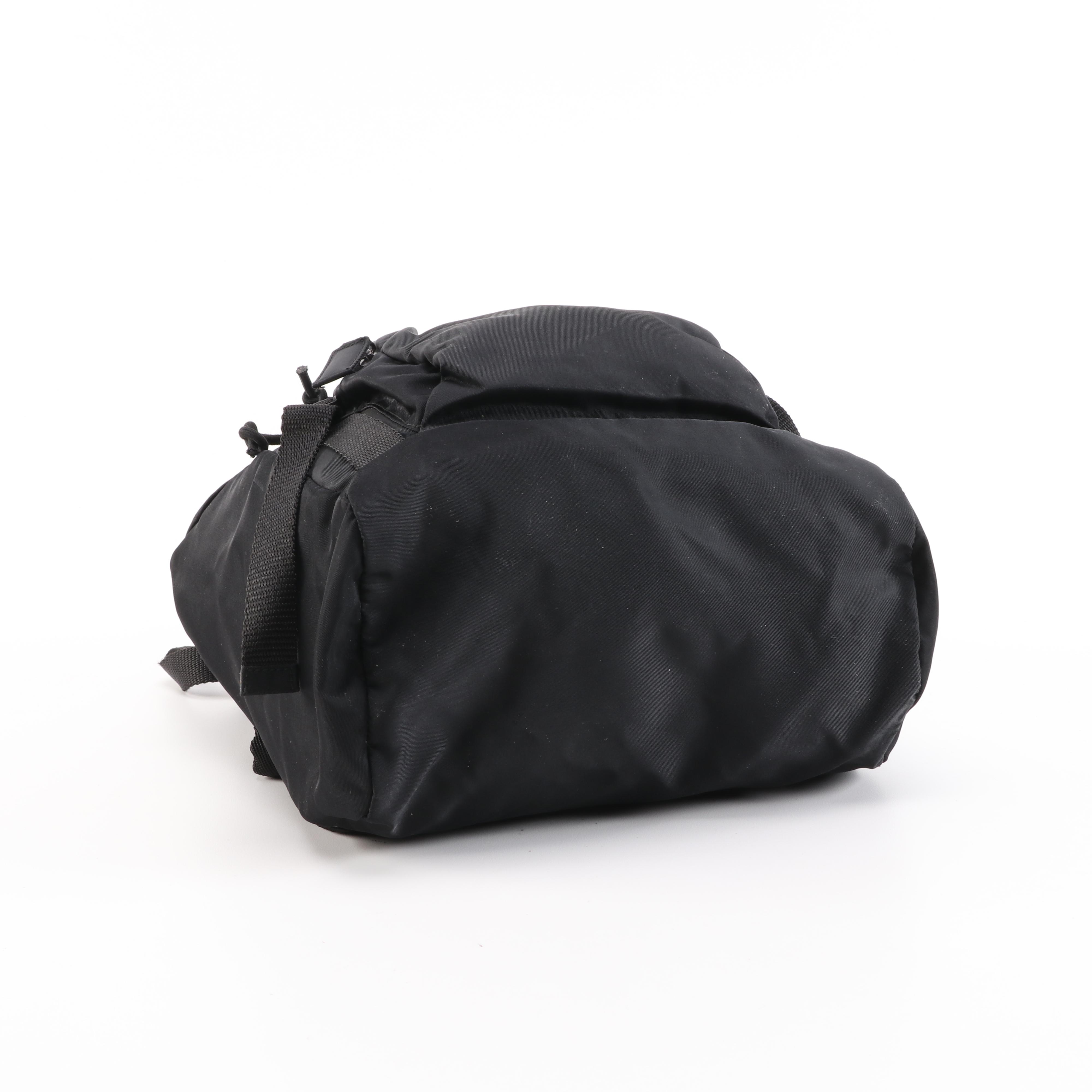 Prada Black Nylon Backpack Purse