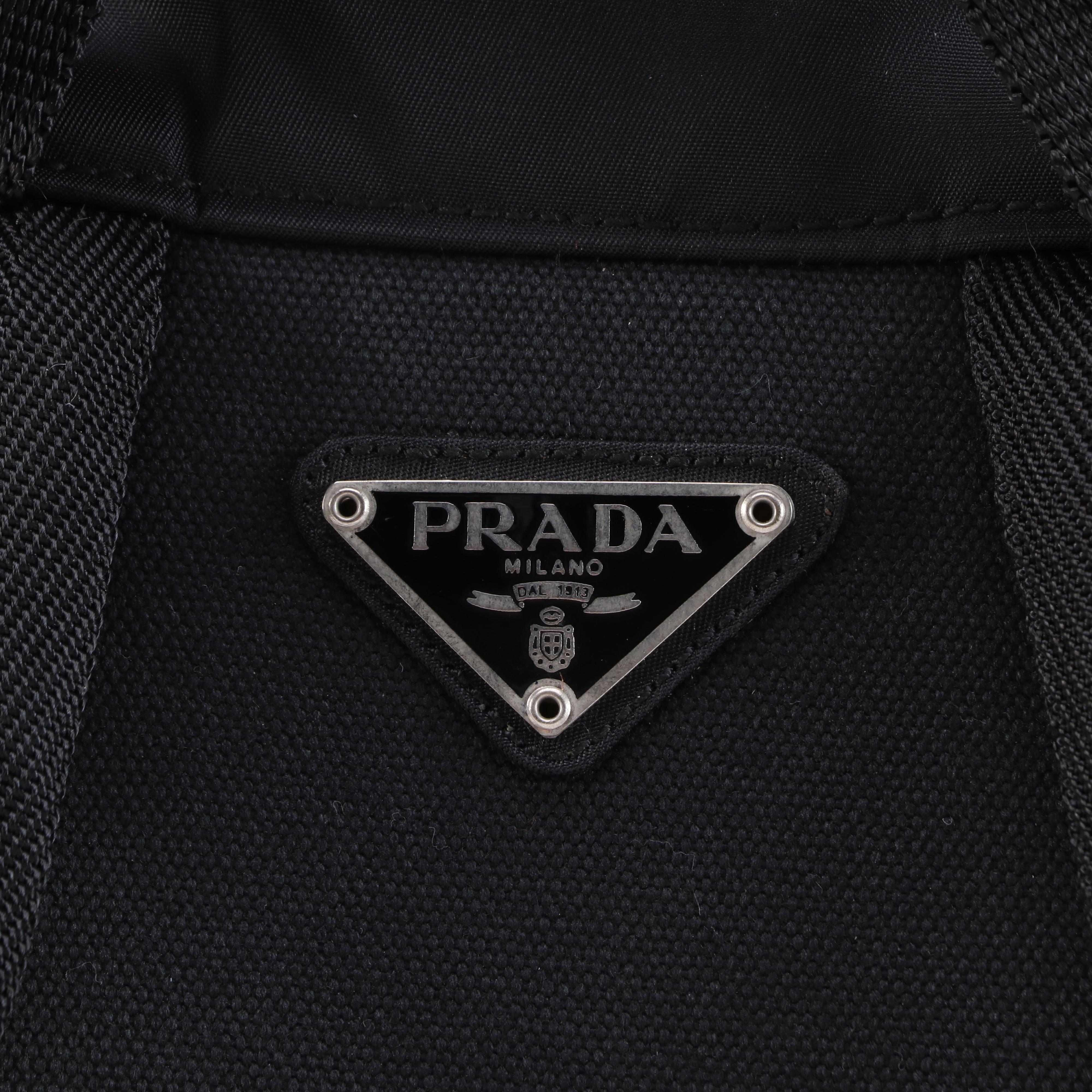 Prada Black Nylon Backpack Purse