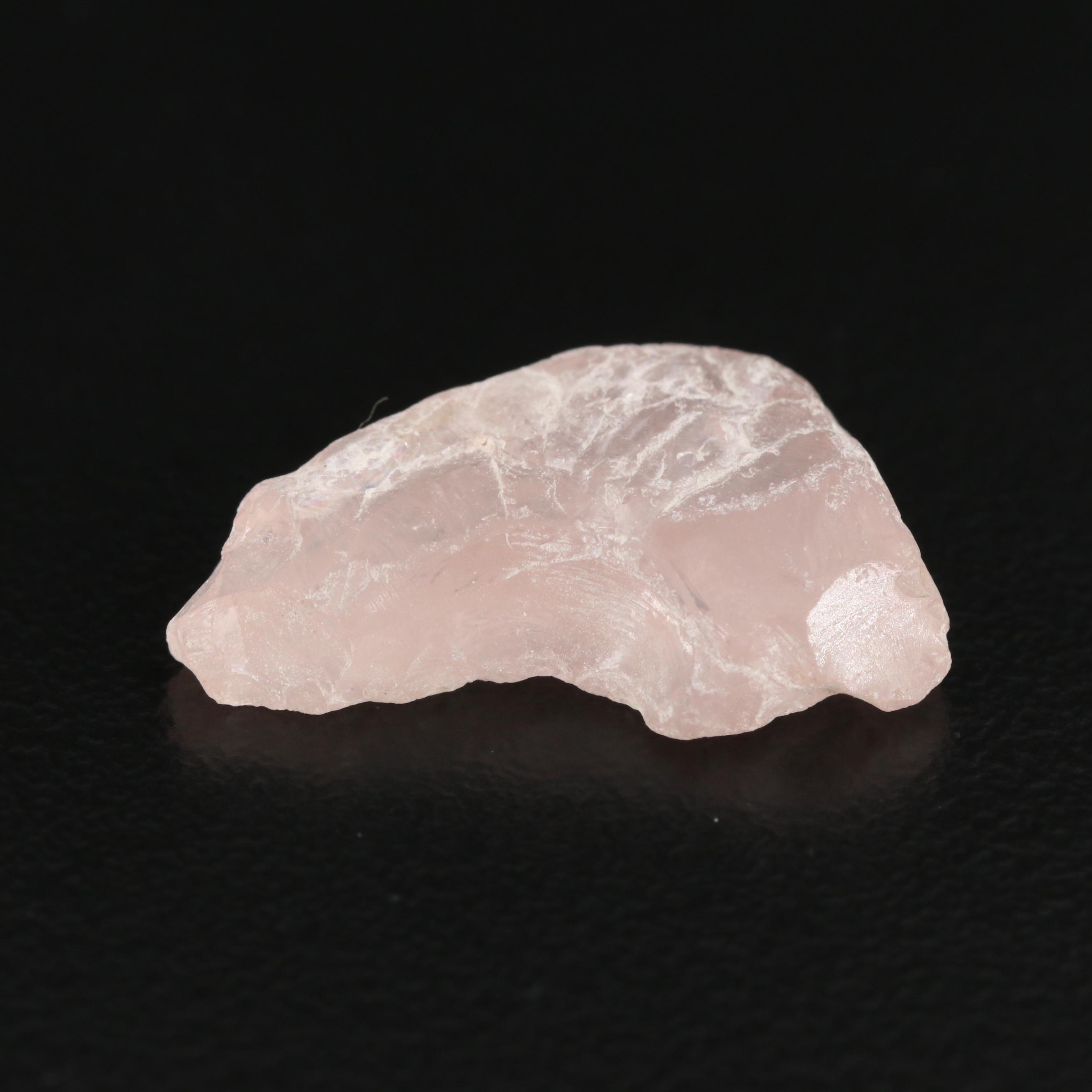 Loose 8.07 CT Rough Rose Quartz