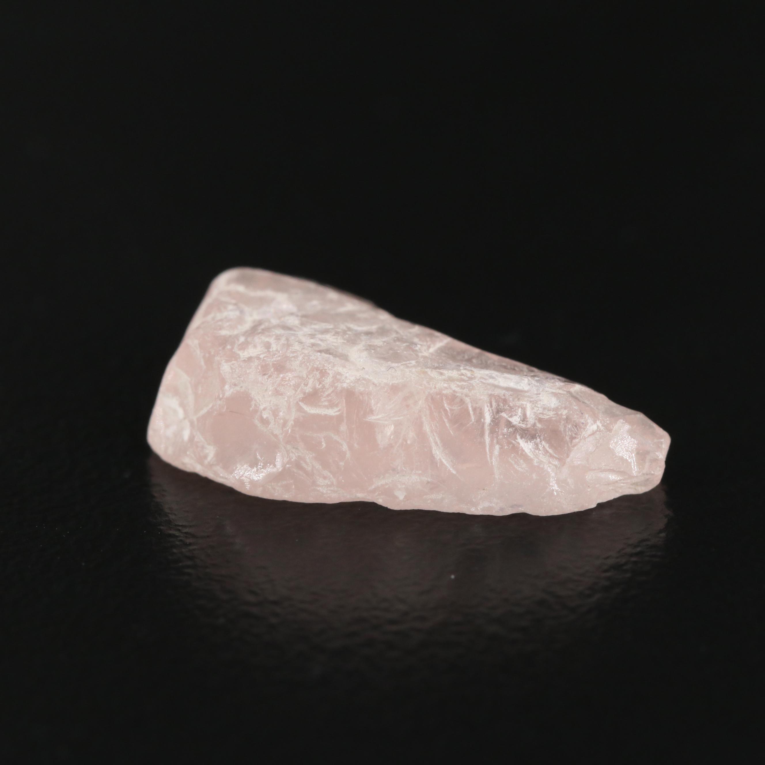 Loose 8.07 CT Rough Rose Quartz