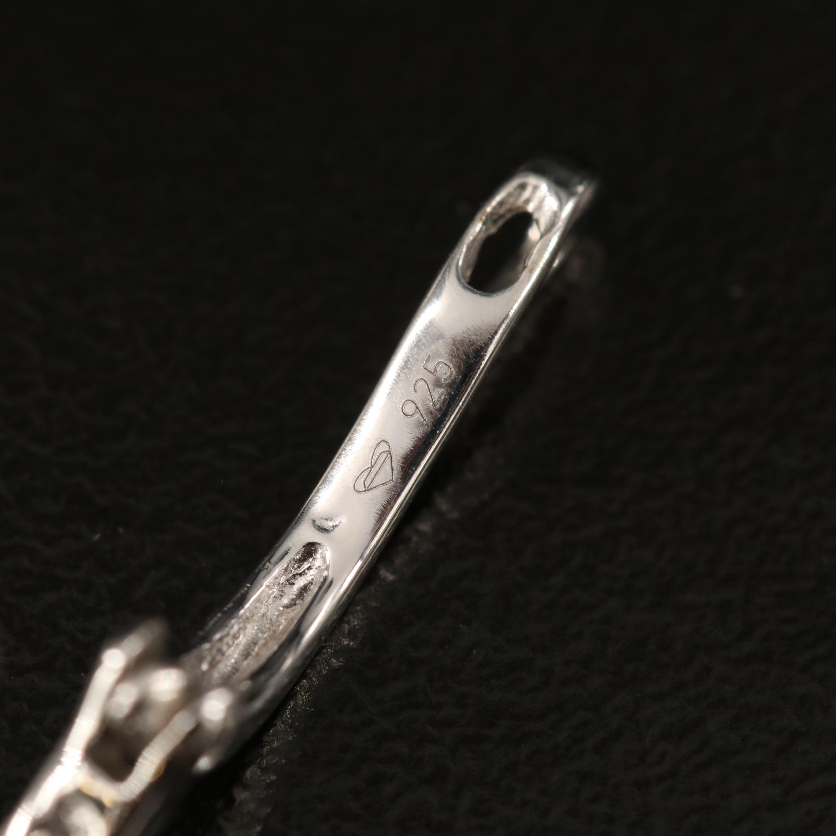 Sterling Tanzanite J-Hoop Earrings