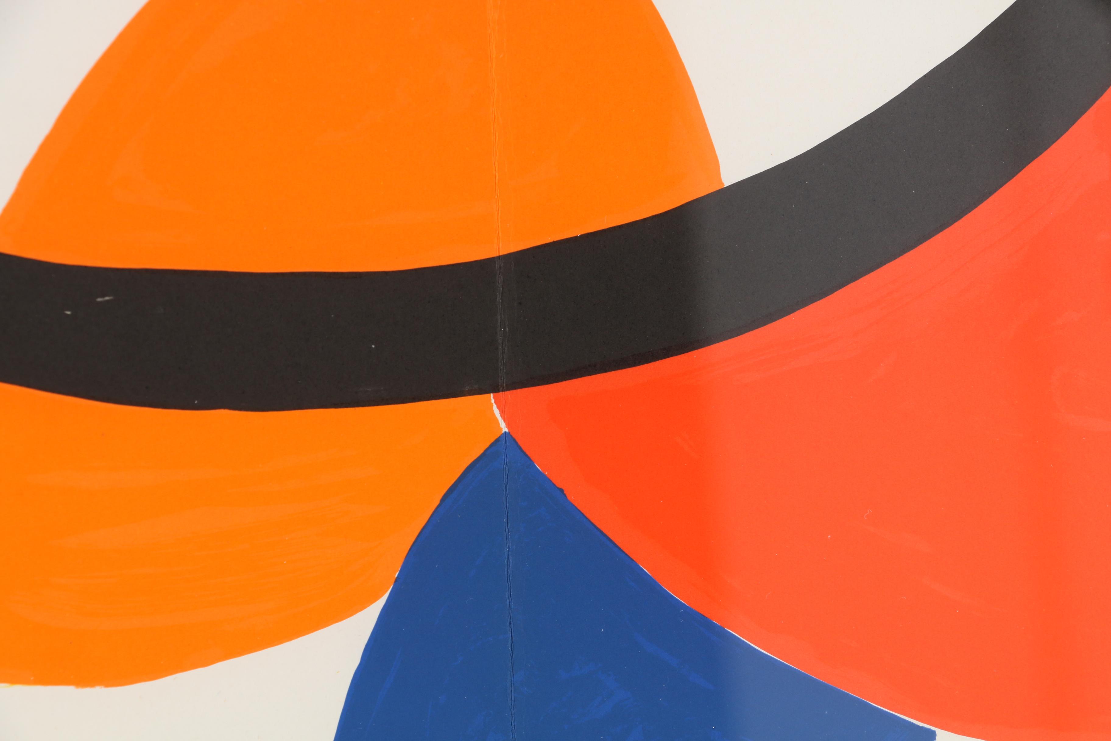 Alexander Calder Double-Page Color Lithograph for "Derrière le Miroir", 1968