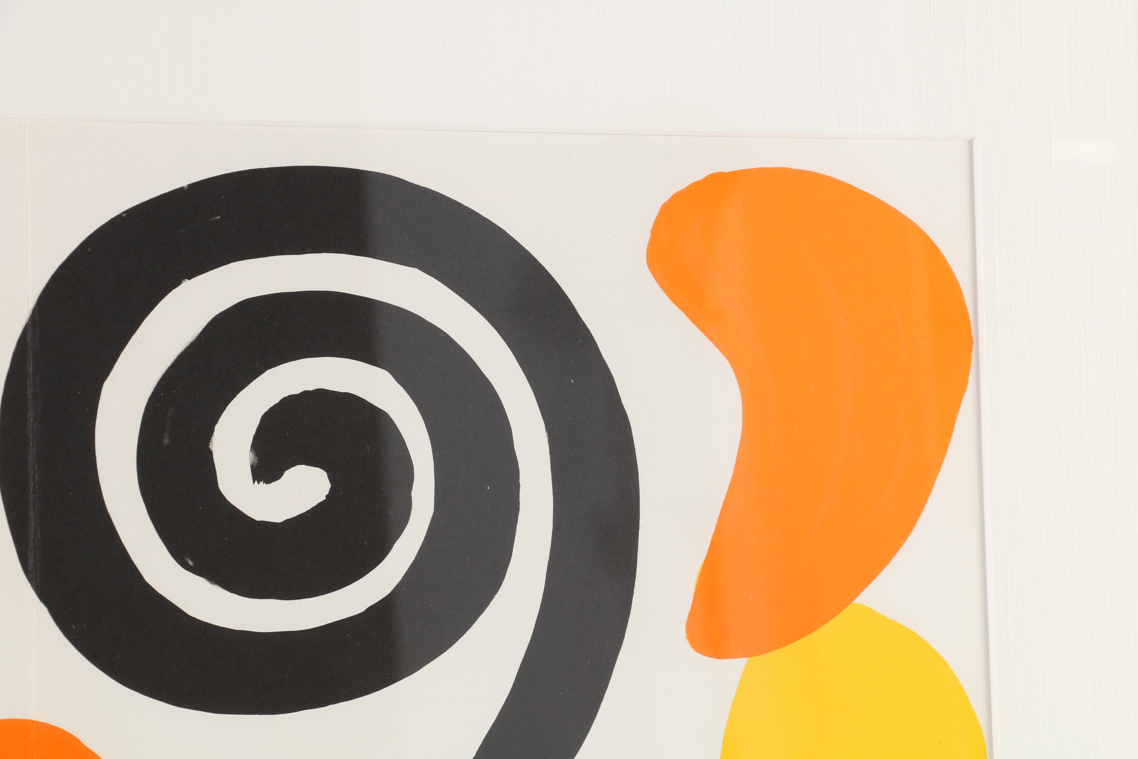 Alexander Calder Double-Page Color Lithograph for "Derrière le Miroir", 1968