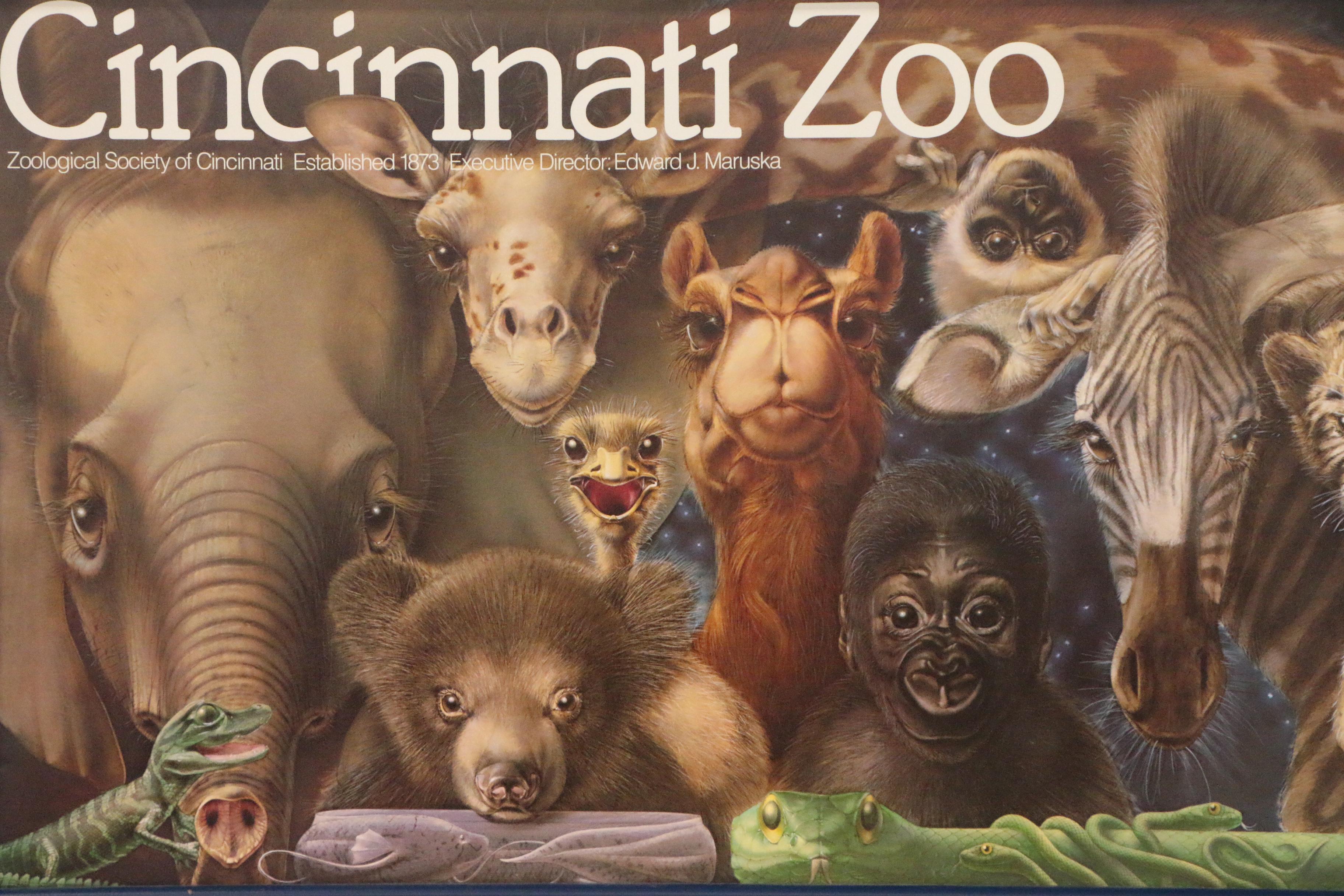 Cincinnati Zoo Poster after Lou Specker "New Ones"