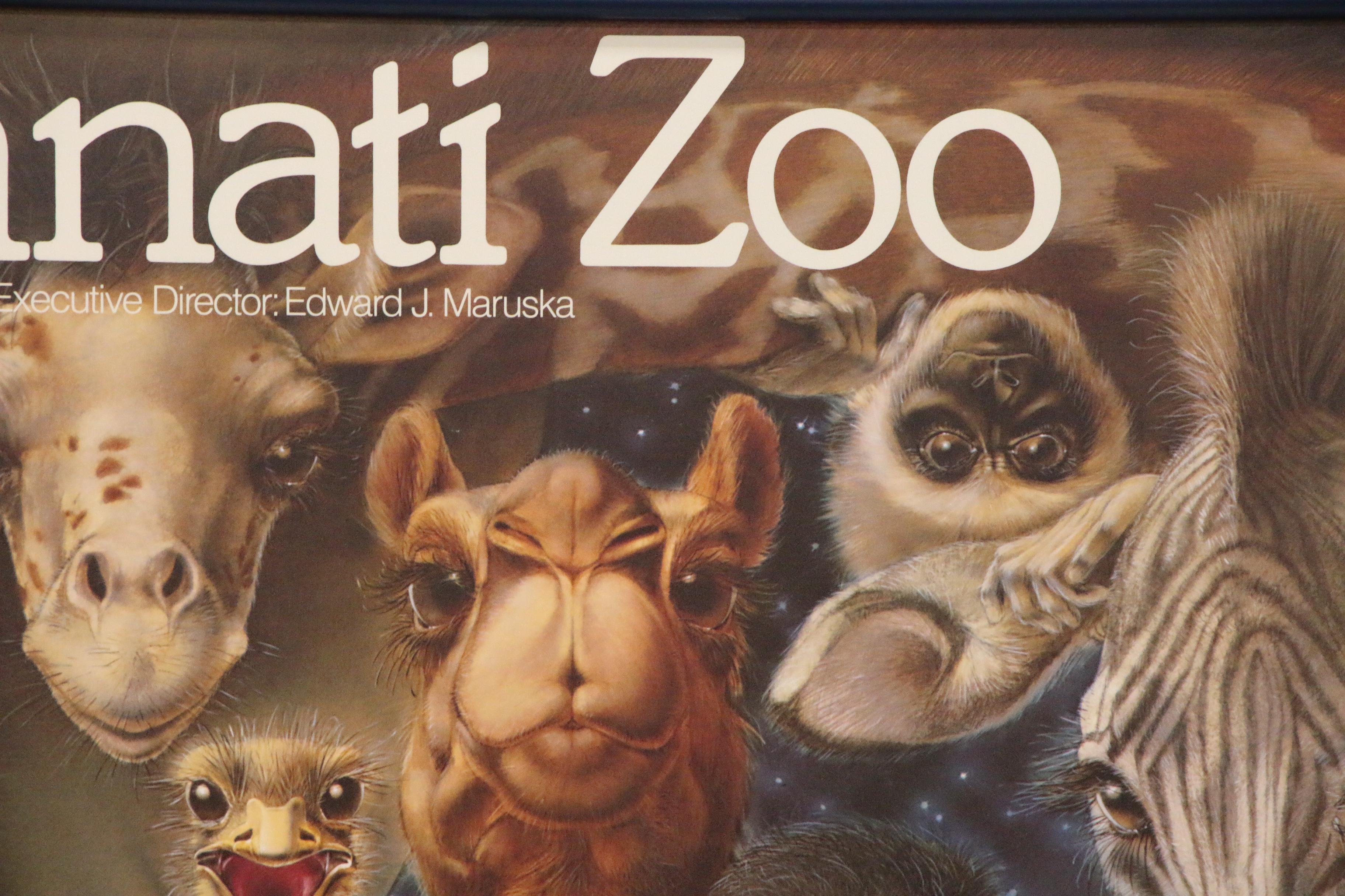 Cincinnati Zoo Poster after Lou Specker "New Ones"