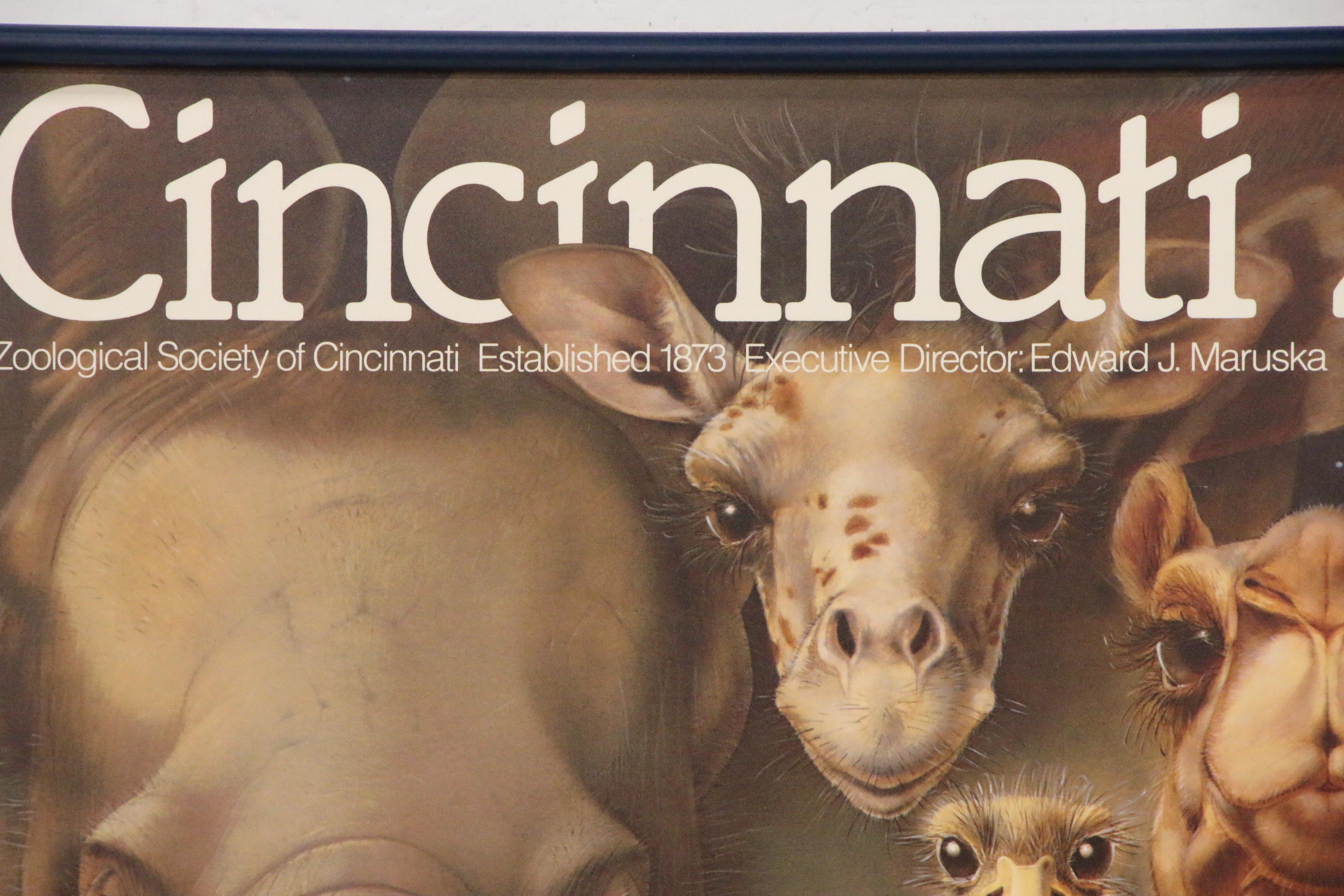 Cincinnati Zoo Poster after Lou Specker "New Ones"