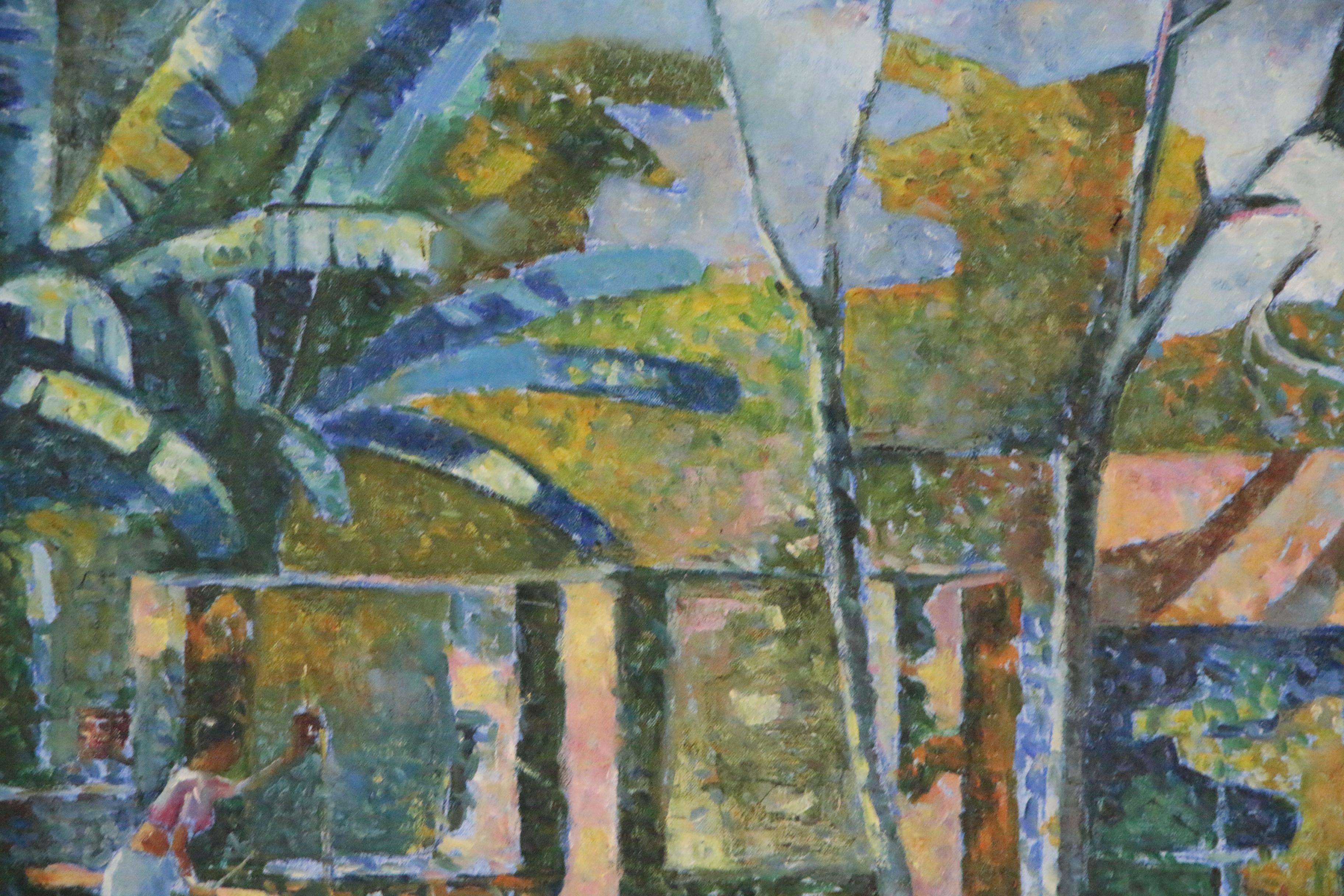 Harshada Kerkar Oil Painting of Tropical Scene in Goa, India