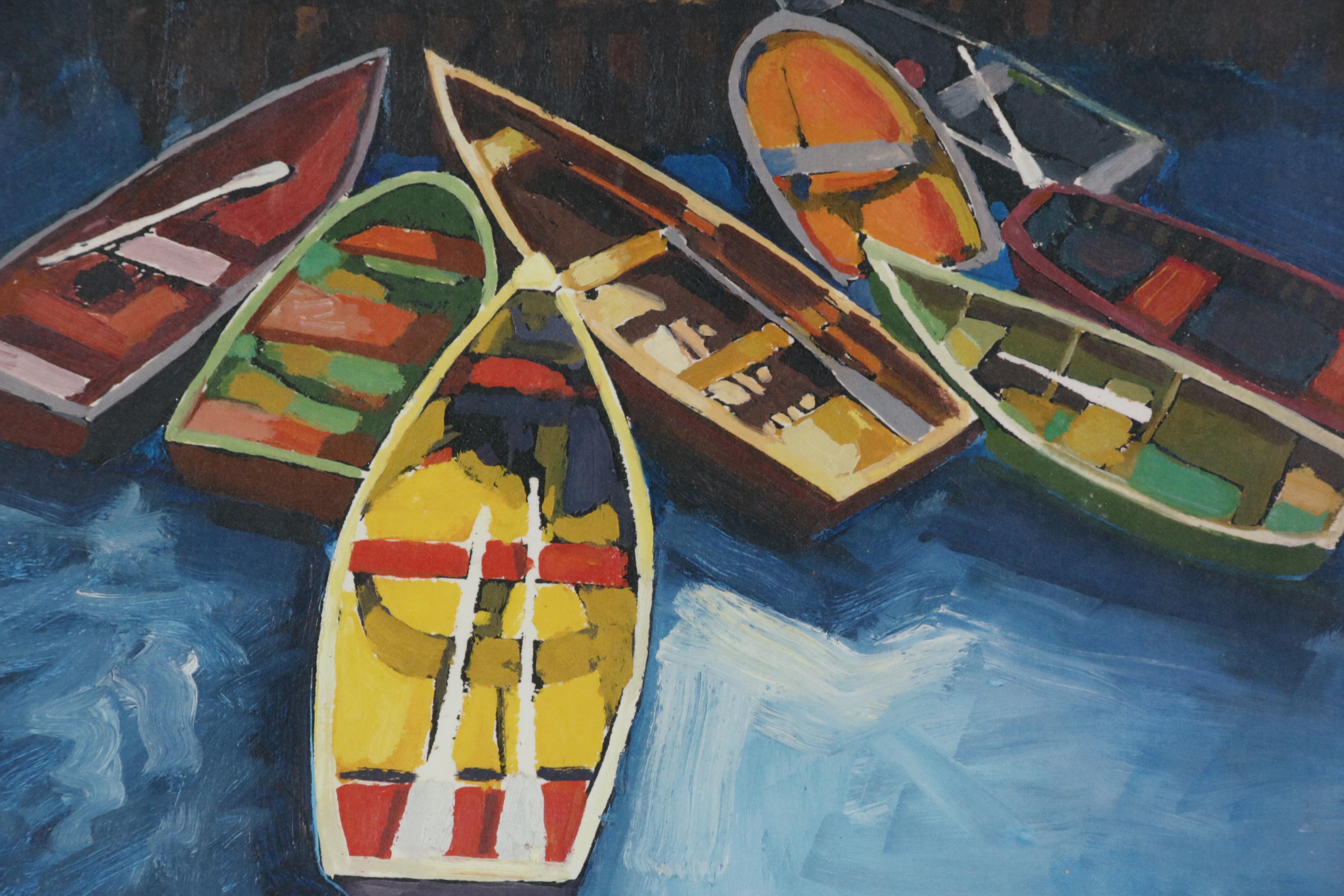 Giclee Print of Rowboats "Nested Dories"