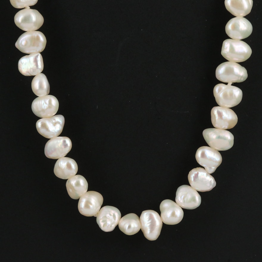 Baroque Pearl Continuous Necklace