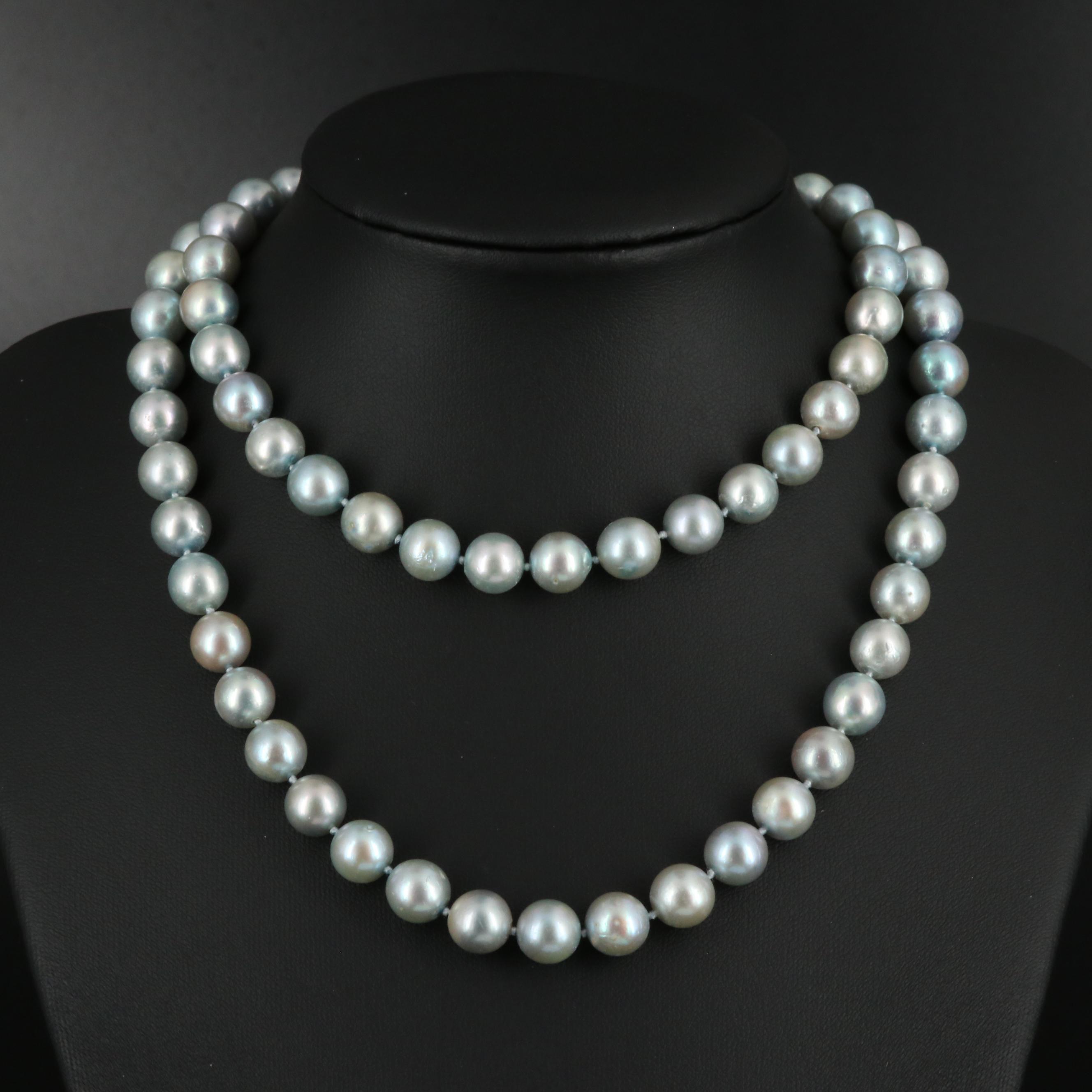 Endless Hand Knotted Pearl Necklace