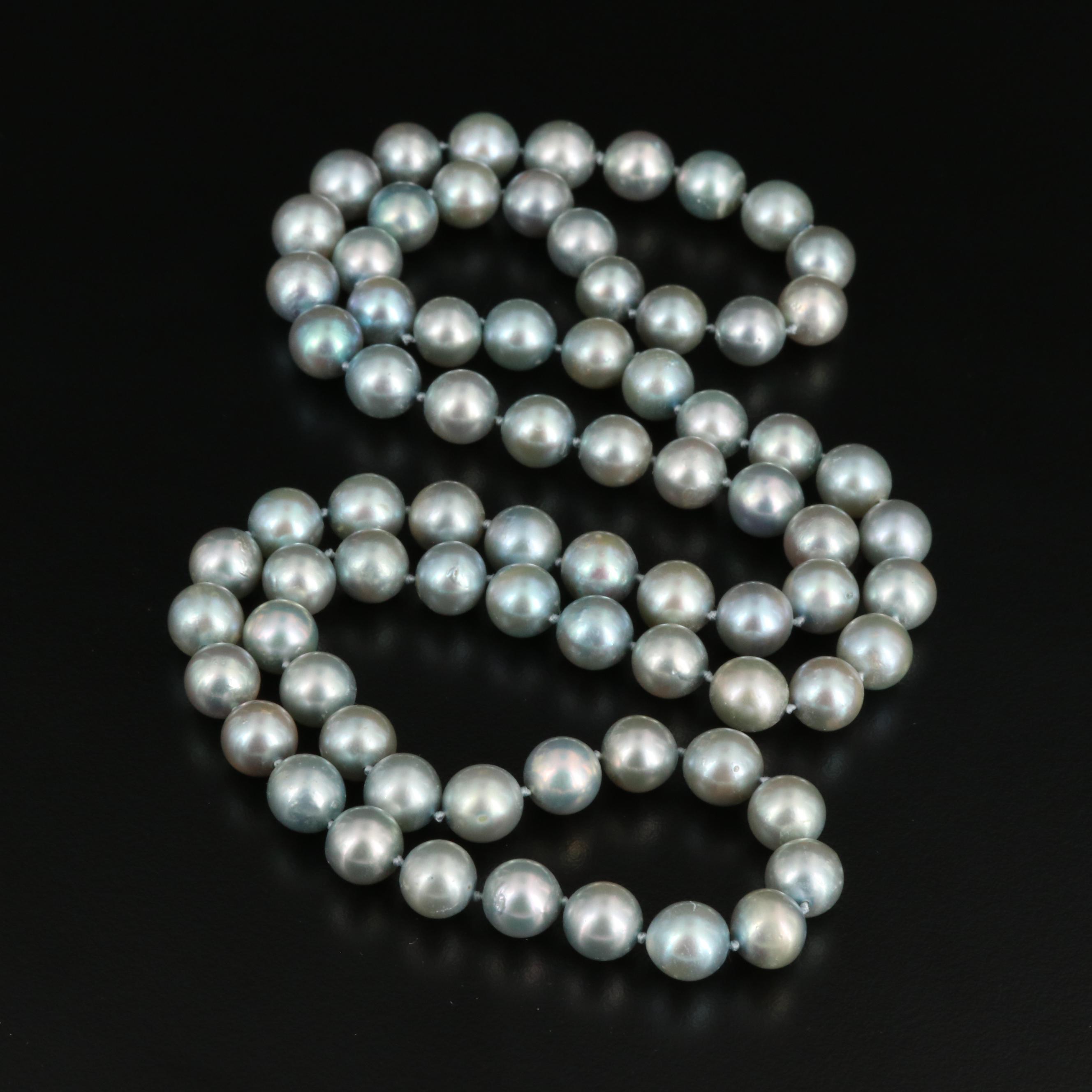 Endless Hand Knotted Pearl Necklace