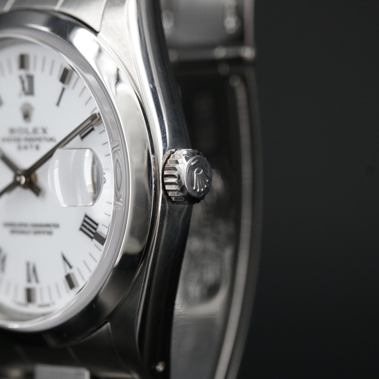 Rolex Date Stainless Steel Automatic Watch, Vintage