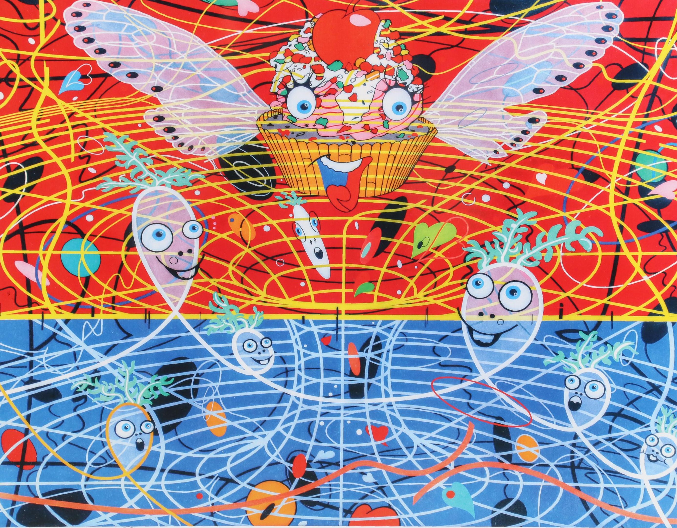 Roger Williams Giclée "Flying Cupcake", 2017