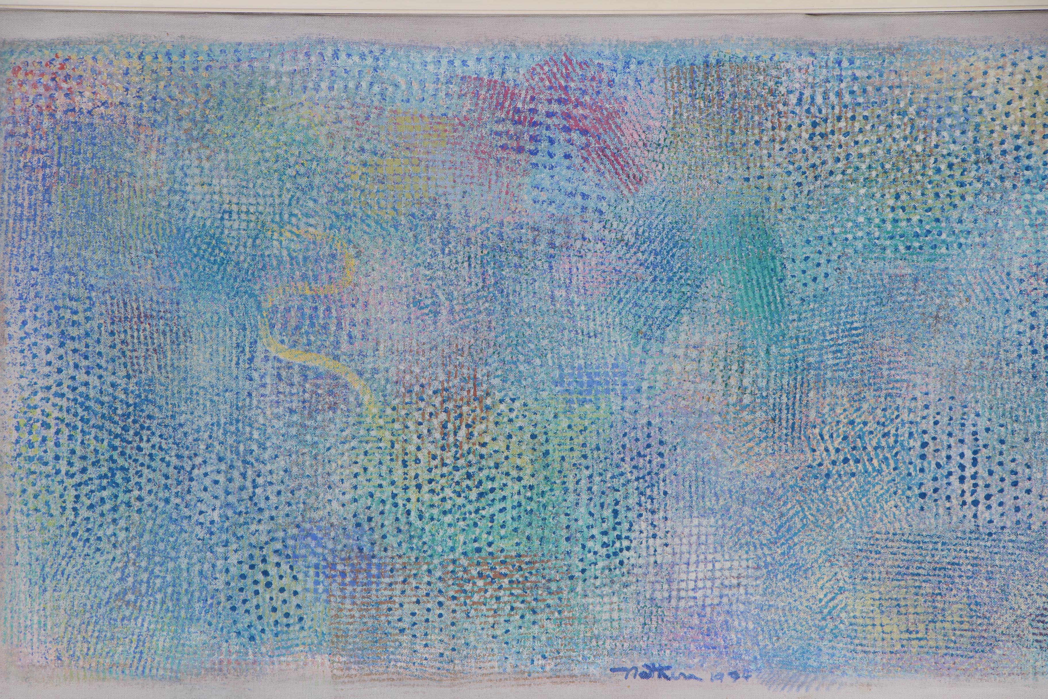 Robert Natkin Abstract Oil Painting "Antic Pergasio", 1994