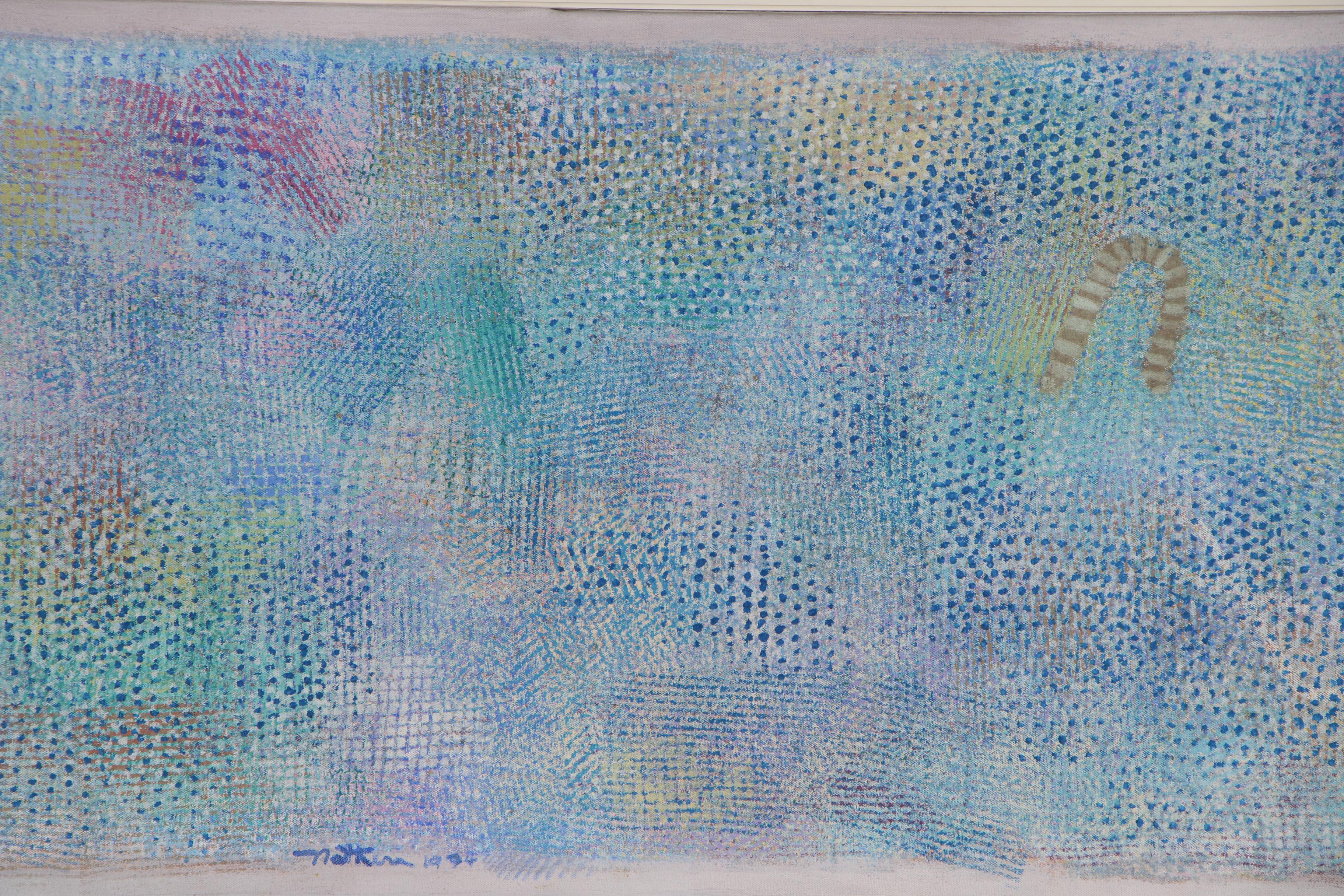 Robert Natkin Abstract Oil Painting "Antic Pergasio", 1994