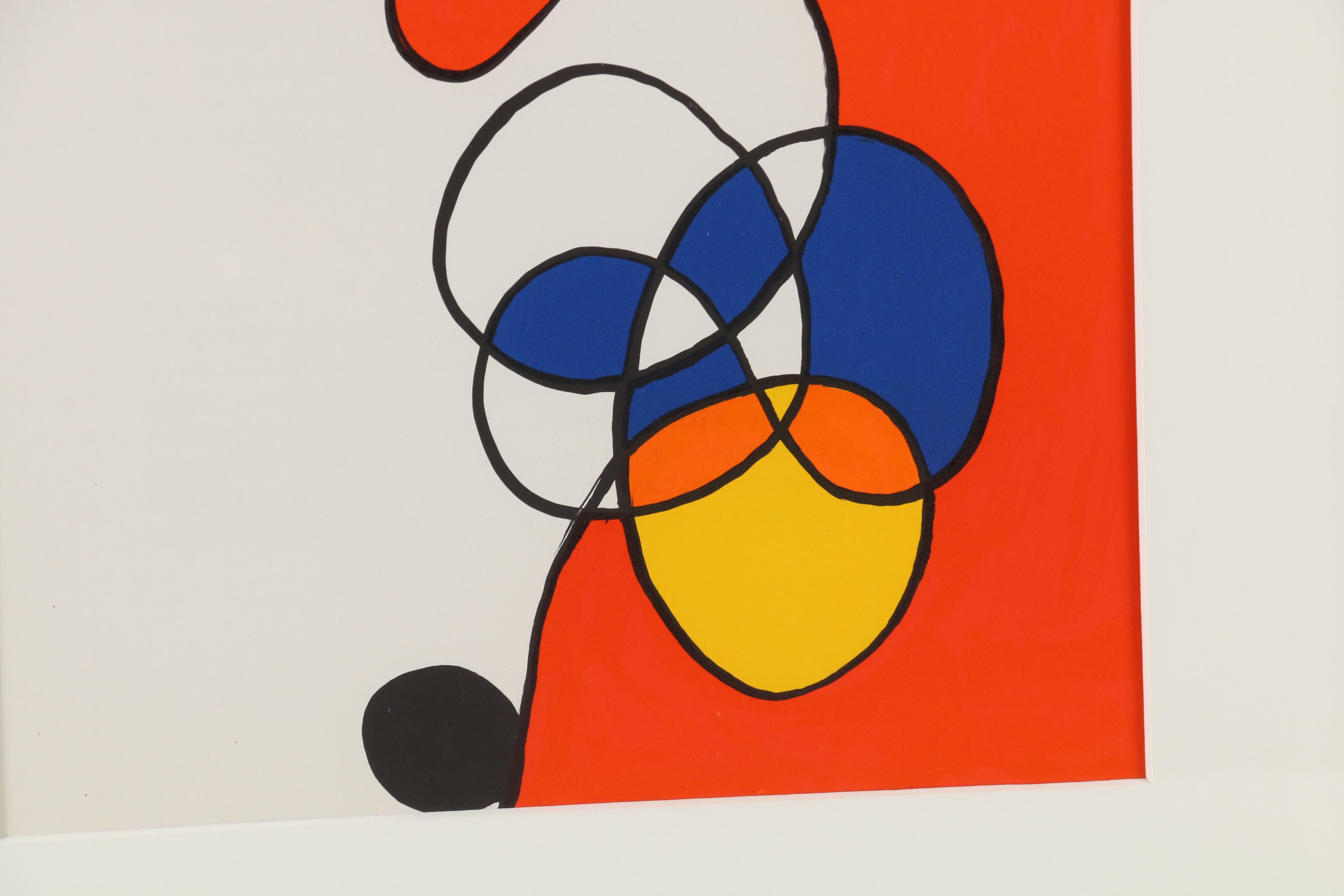 Alexander Calder Color Lithograph for "Derrière le Miroir", 1968