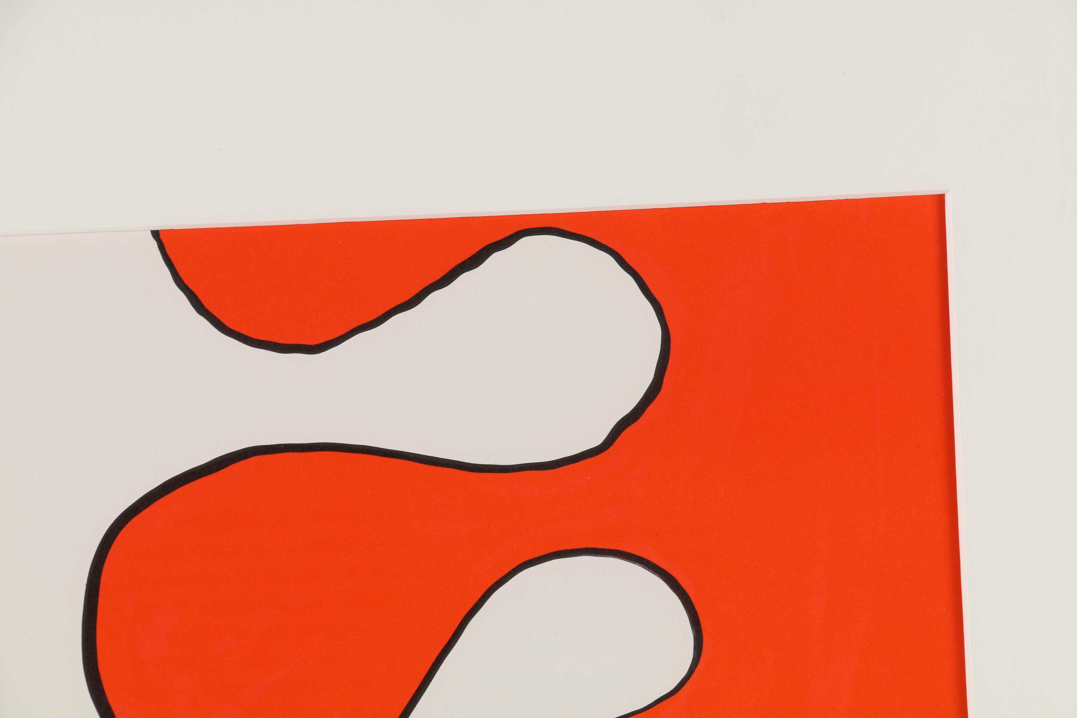 Alexander Calder Color Lithograph for "Derrière le Miroir", 1968