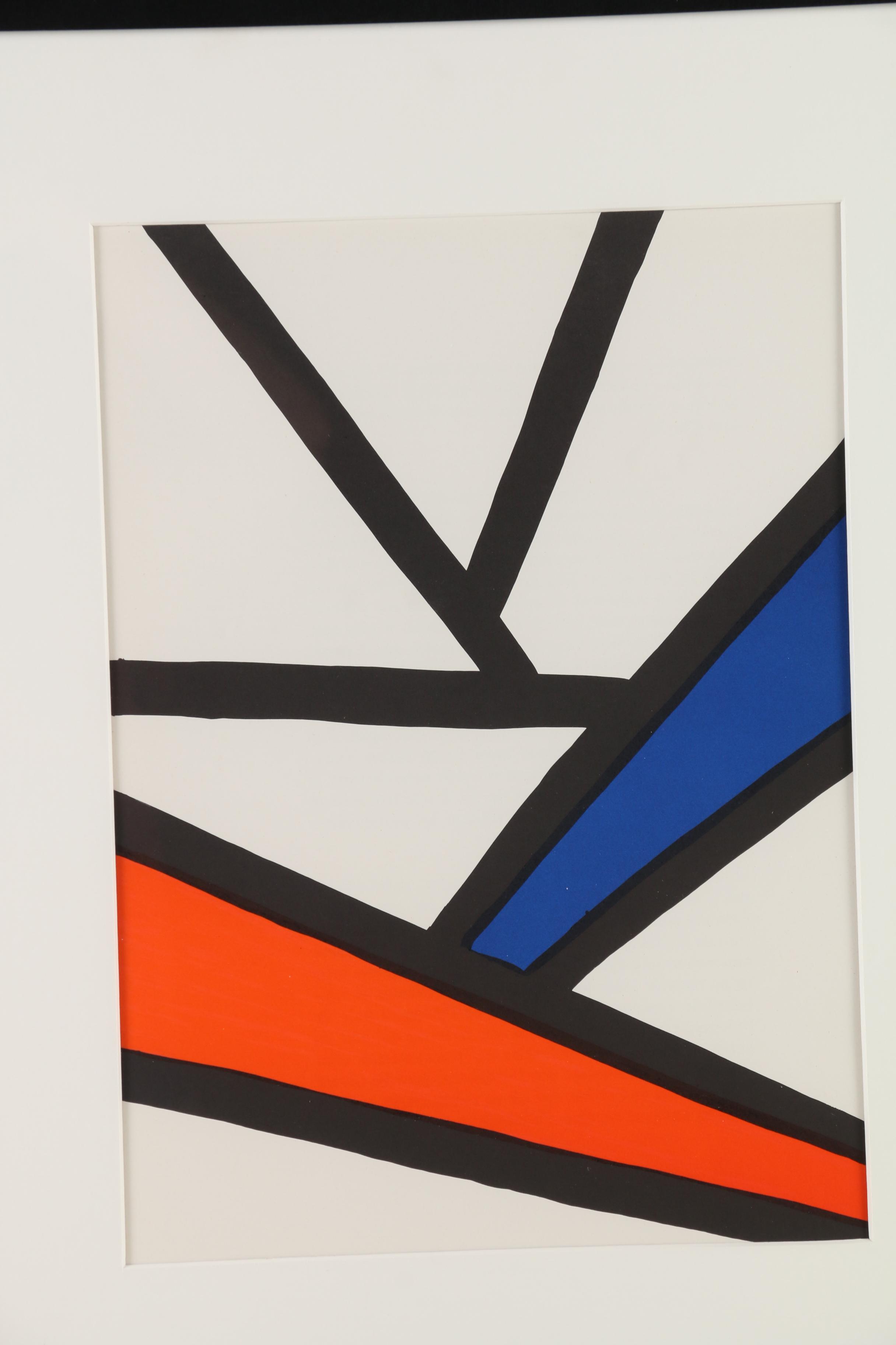 Alexander Calder Color Lithograph for "Derrière le Miroir", 1968