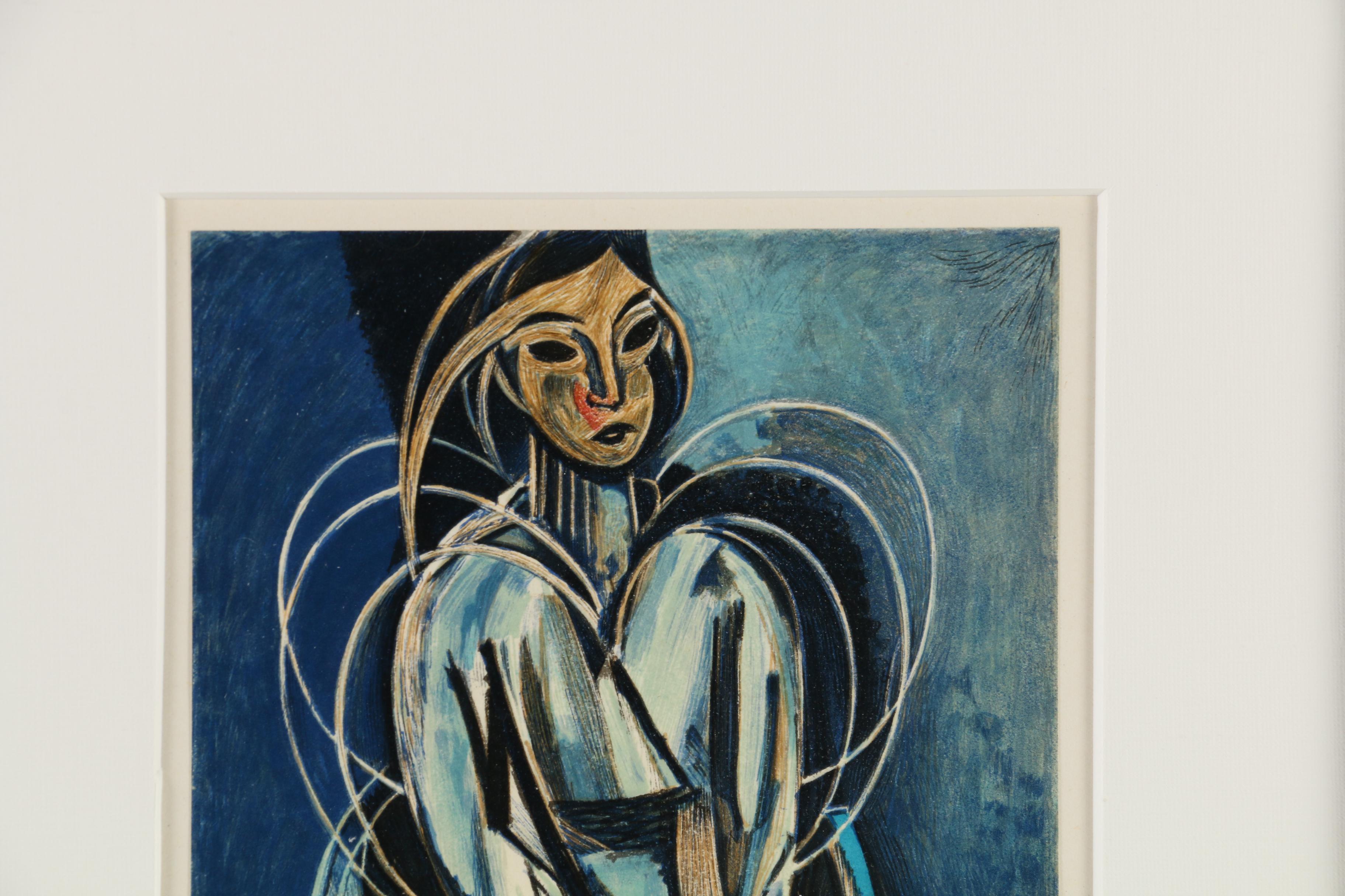 Collotype after Henri Matisse "Mademoiselle Yvonne Landsberg, Paris 1914"