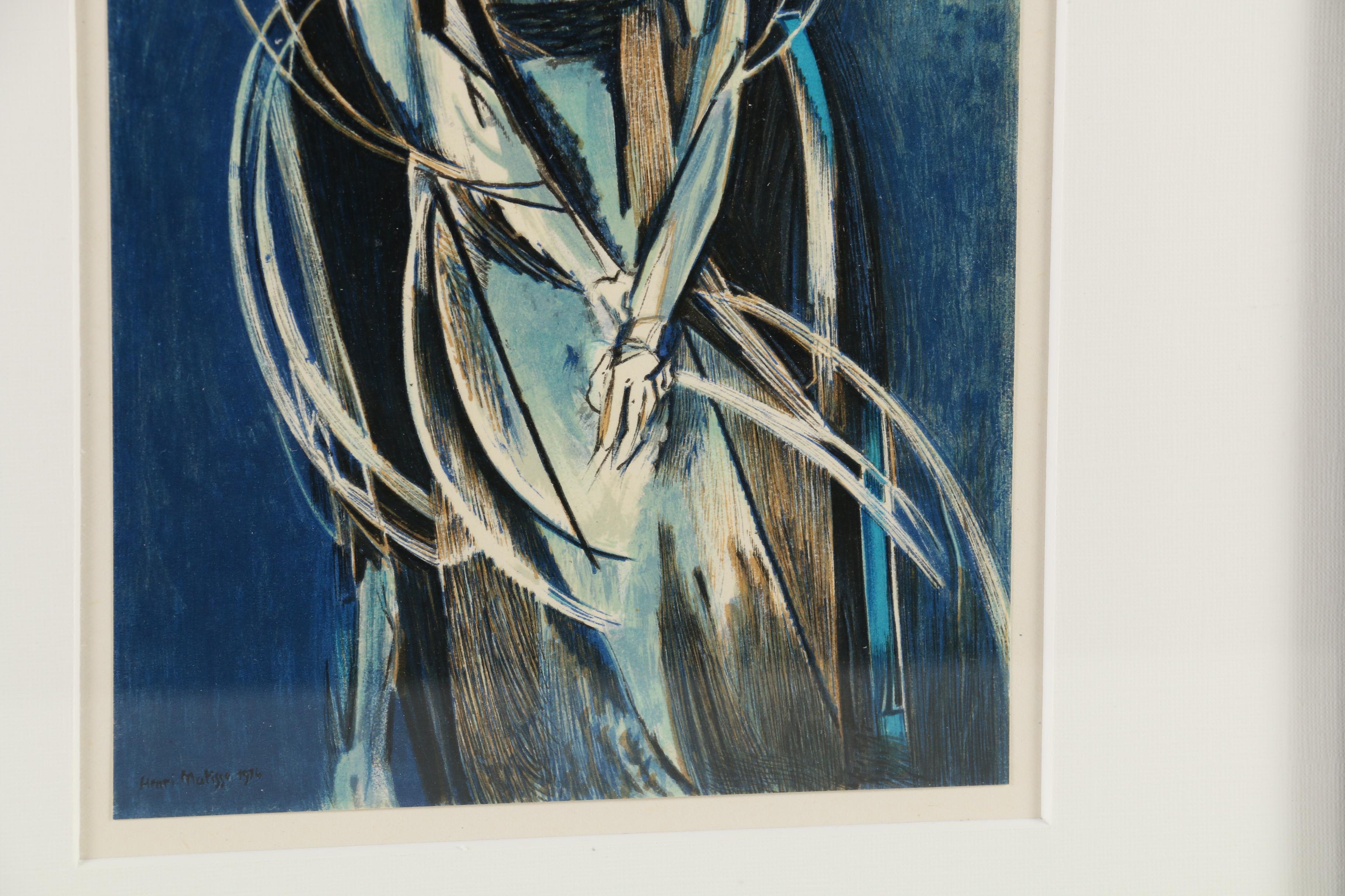 Collotype after Henri Matisse "Mademoiselle Yvonne Landsberg, Paris 1914"