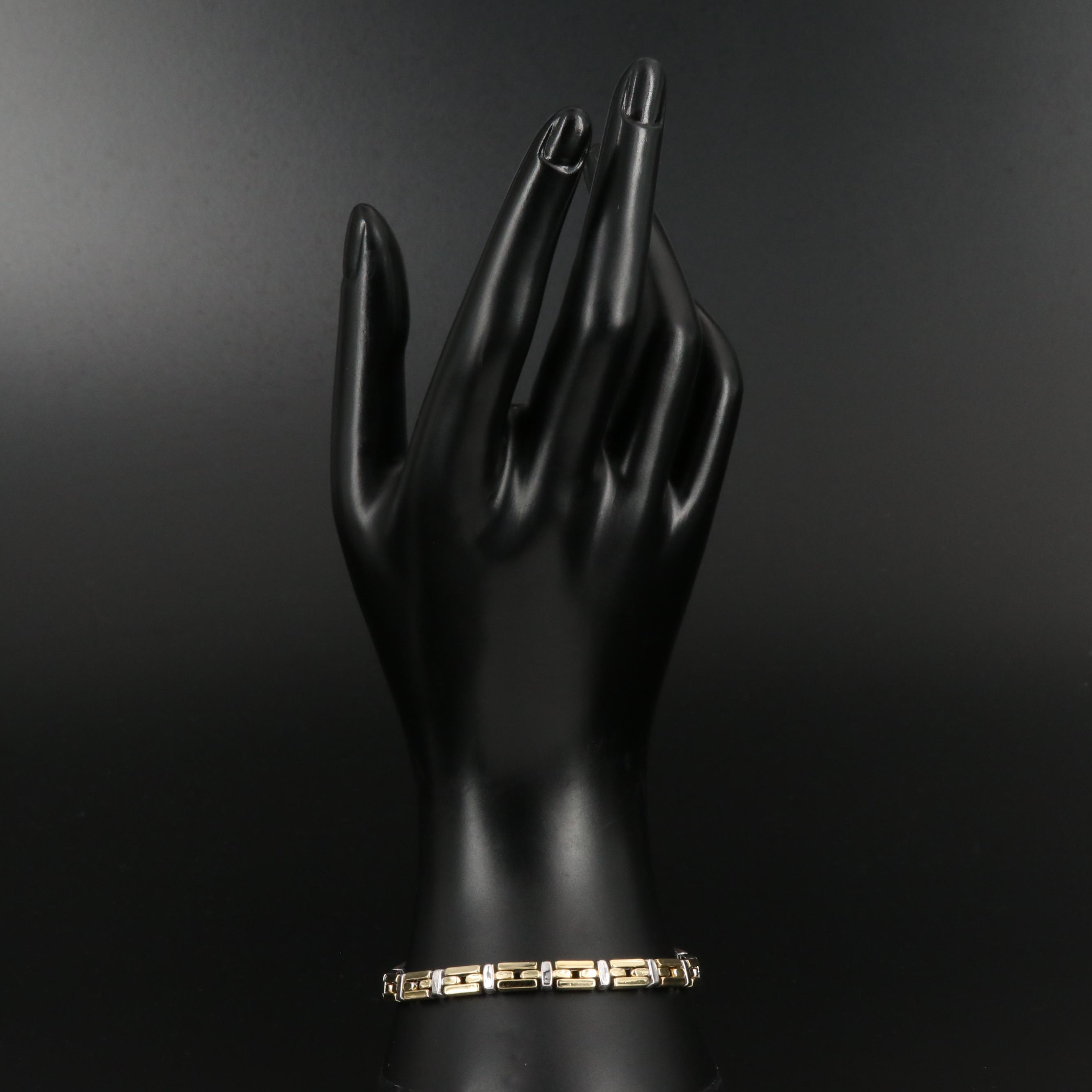 Chimento 18K Two-Tone Reversible Bracelet with Diamond Accent