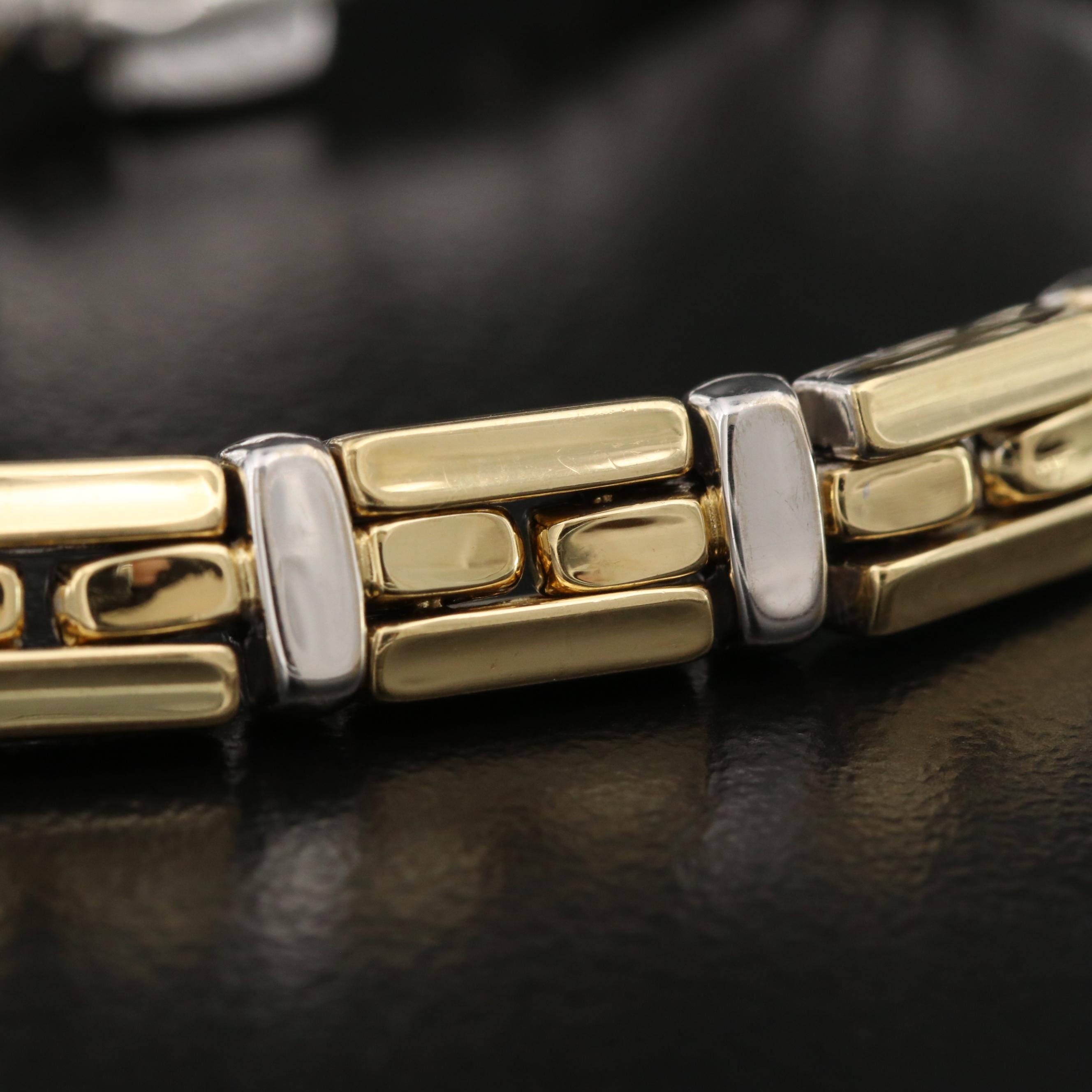 Chimento 18K Two-Tone Reversible Bracelet with Diamond Accent