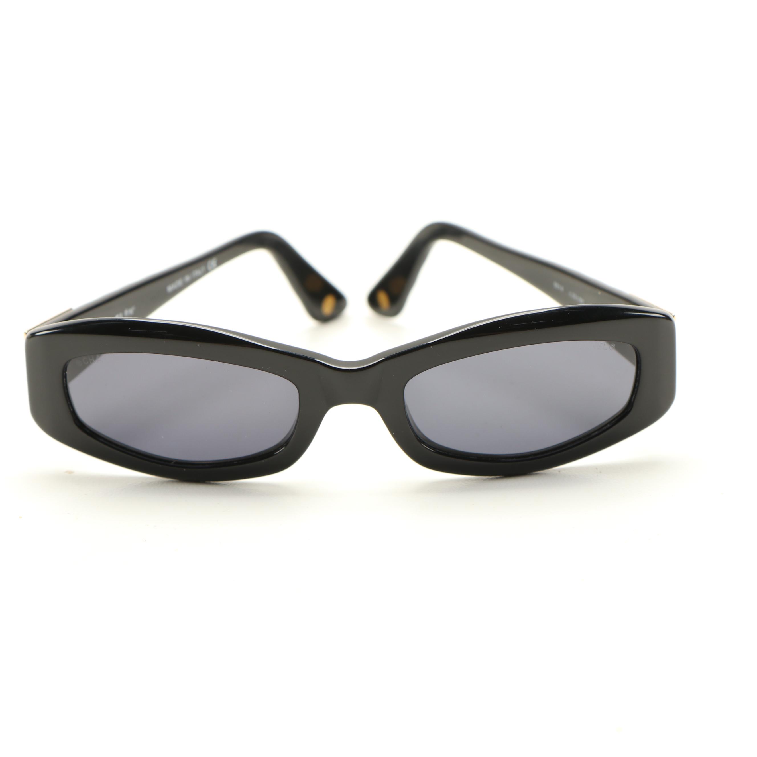 Chanel Black Quilted CC 5014 Sunglasses with Box