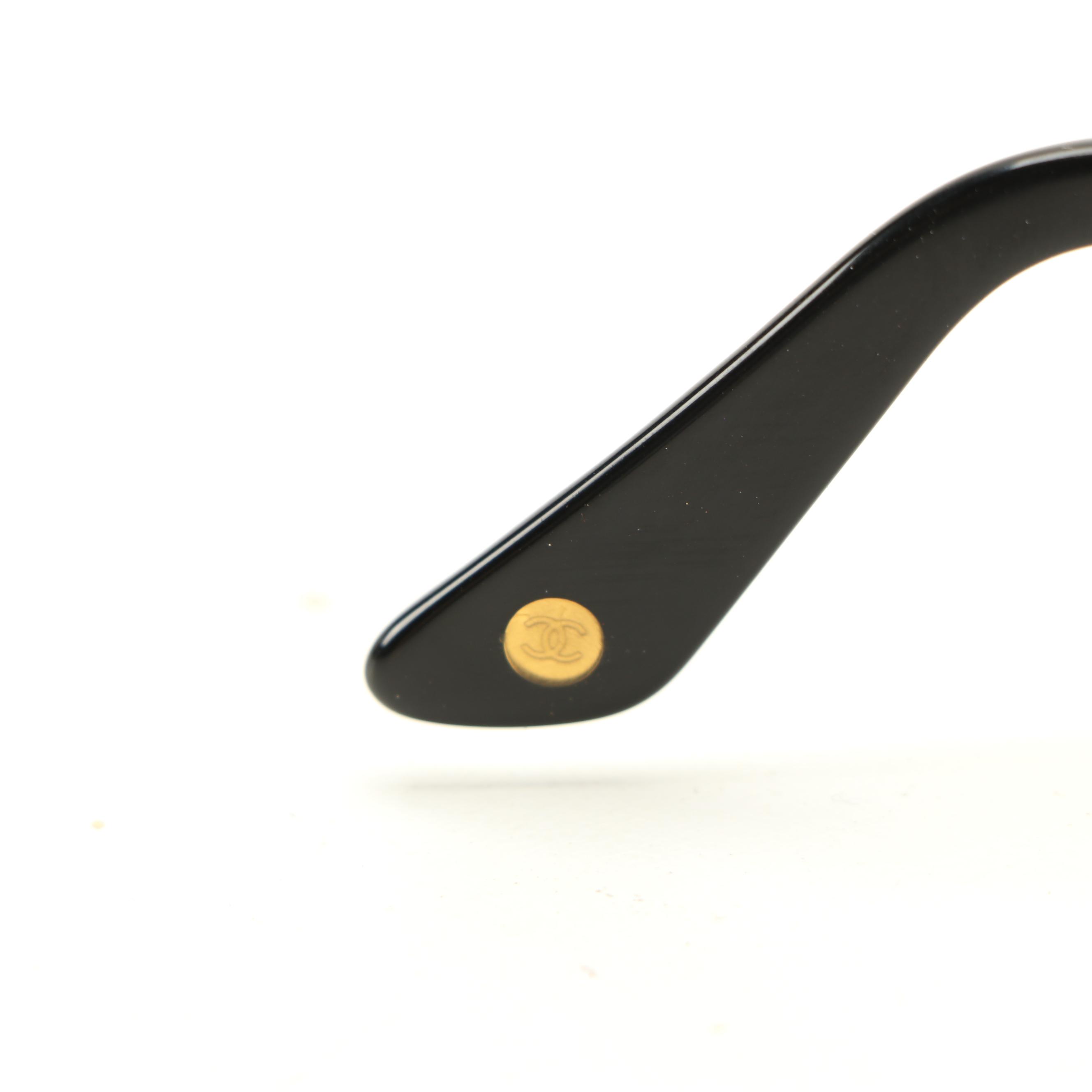 Chanel Black Quilted CC 5014 Sunglasses with Box