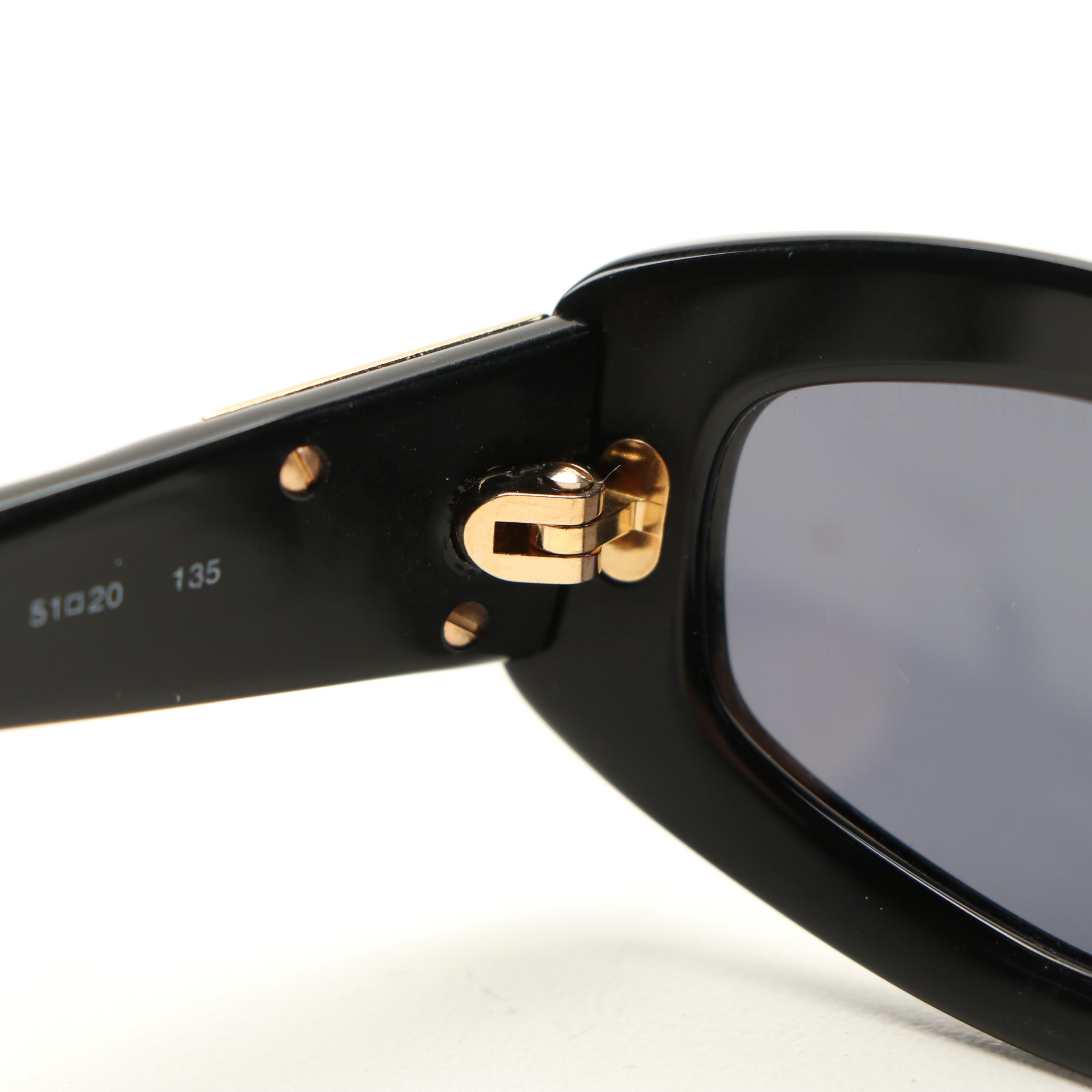 Chanel Black Quilted CC 5014 Sunglasses with Box