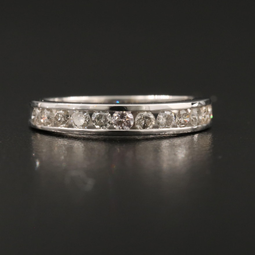 14K Channel Set Diamond Band