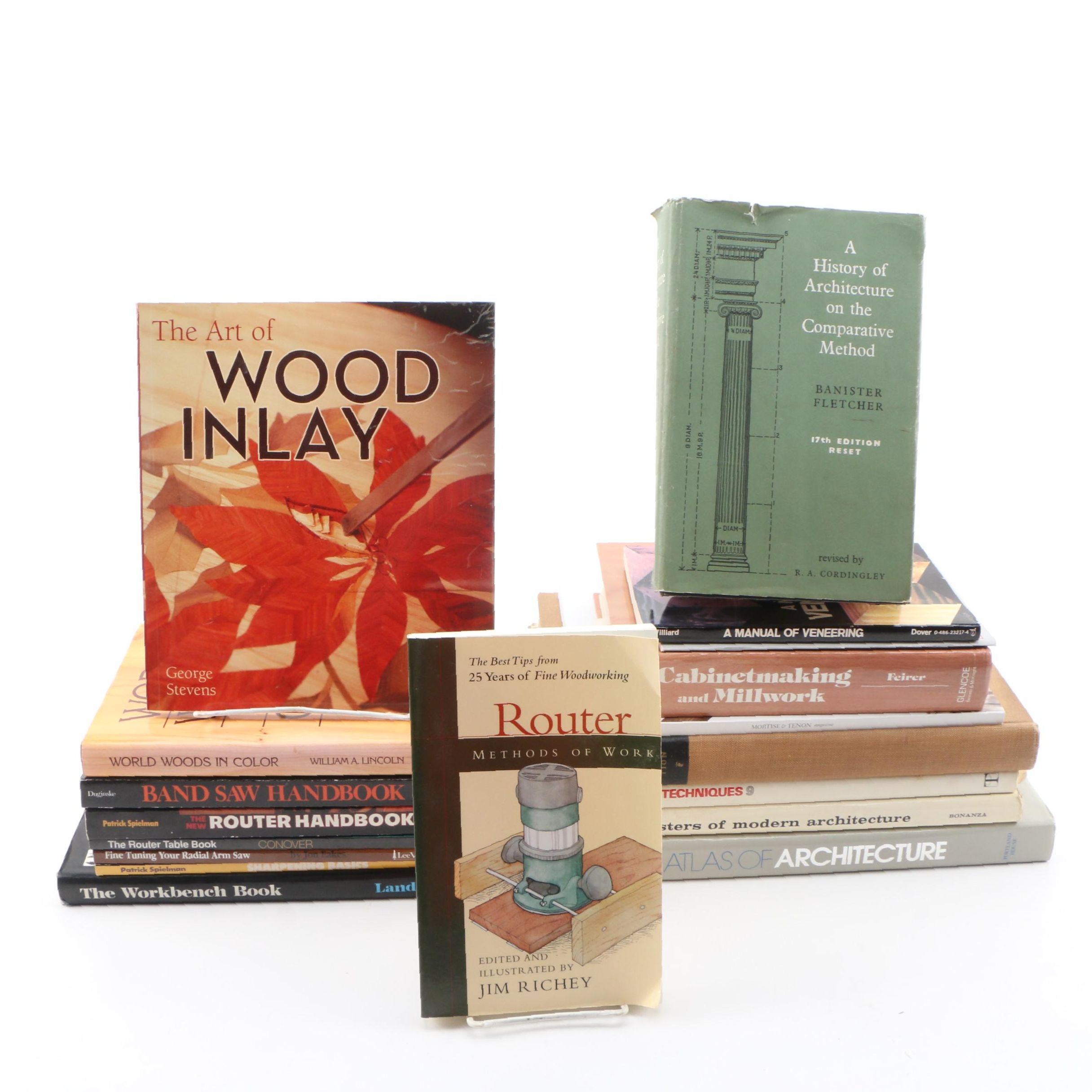 Architectural, Woodworking, Cabinetmaking, and Craftsman Reference Books