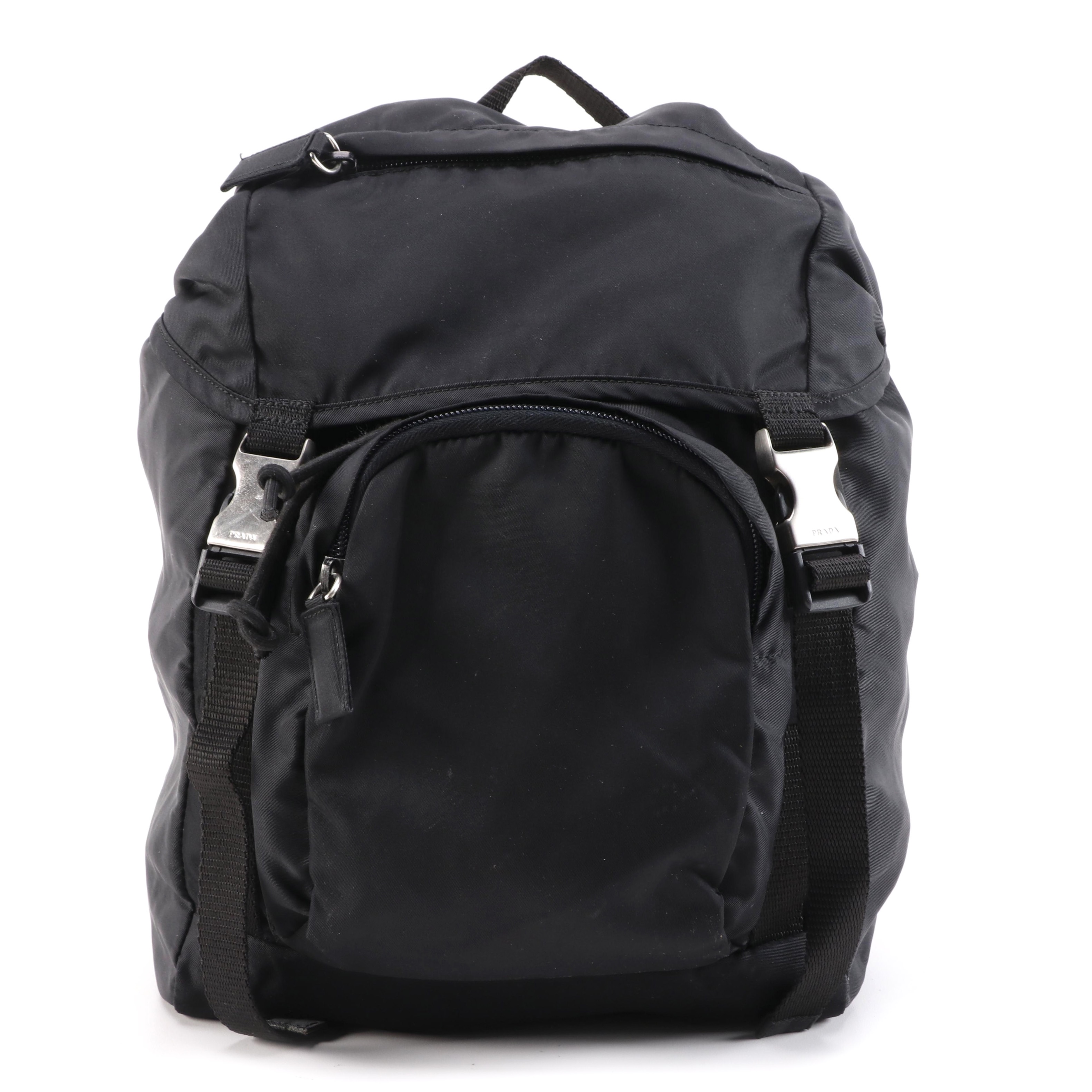 Prada Black Nylon Backpack Purse