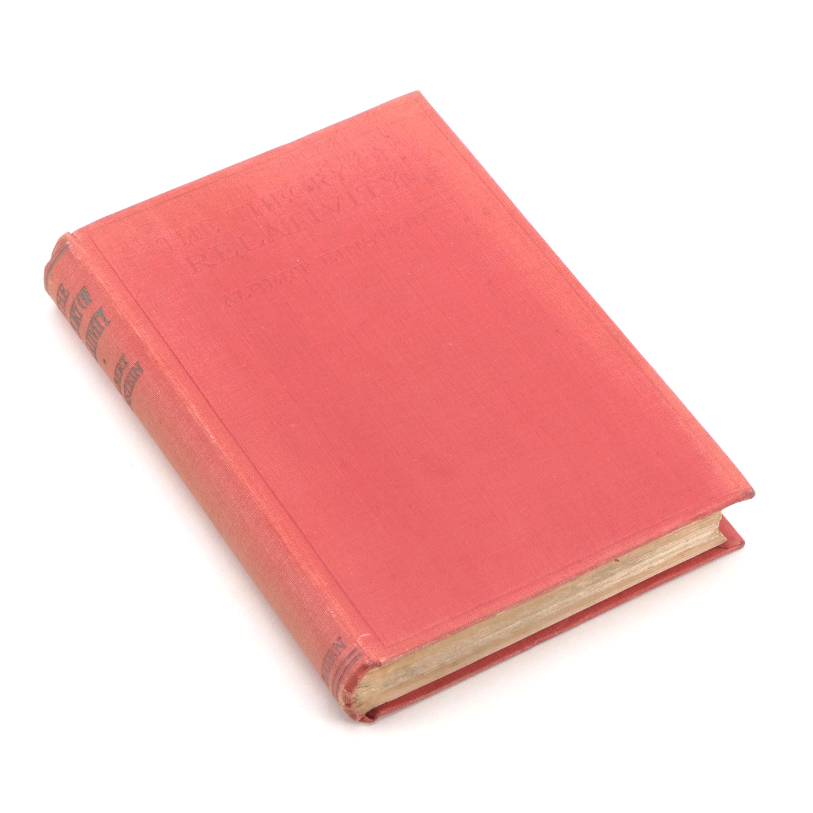 First English Edition, First Printing "Relativity" by Albert Einstein, 1920